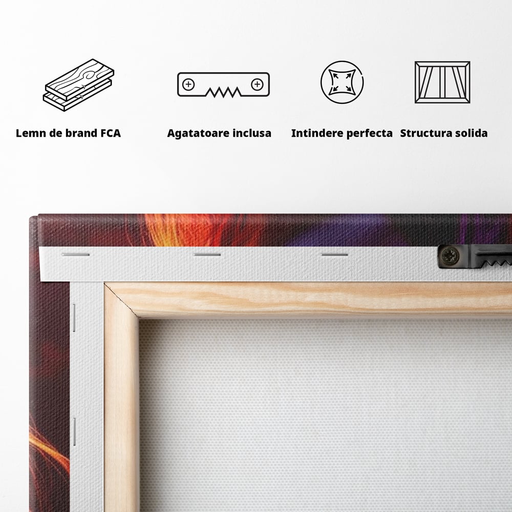 Tablou Canvas Premium, LuxCanva® P1032, Seductie Fierbinte, Frumusete, Femeie, Sexy, Senzual, Foc, Caldura, Flacari, Lumina, Mister, Dormitor, Living