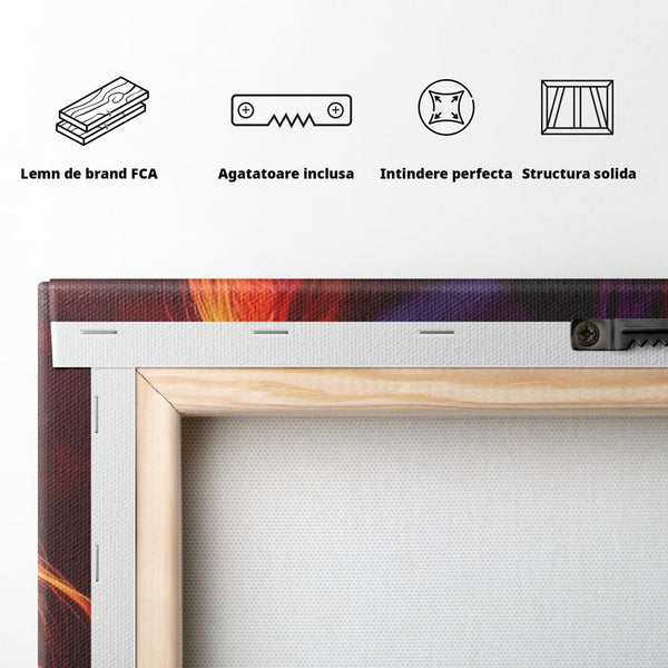 Tablou Canvas Premium, LuxCanva® P1032, Seductie Fierbinte, Frumusete, Femeie, Sexy, Senzual, Foc, Caldura, Flacari, Lumina, Mister, Dormitor, Living