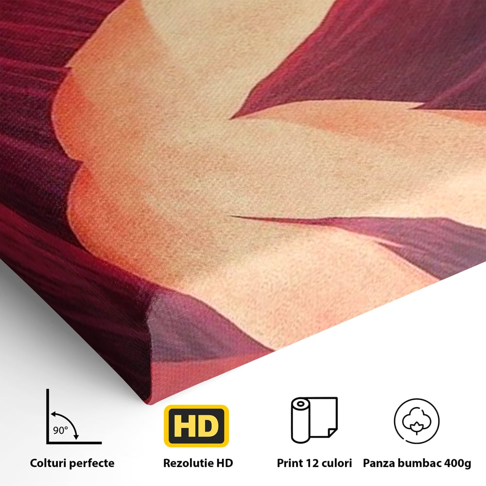Tablou Canvas Premium, LuxCanva® P1035, Raul Dorintei, Trup, Silueta, Iluzie, Caldura, Apus, Lumina, Feminin, Intens, Dormitor, Living