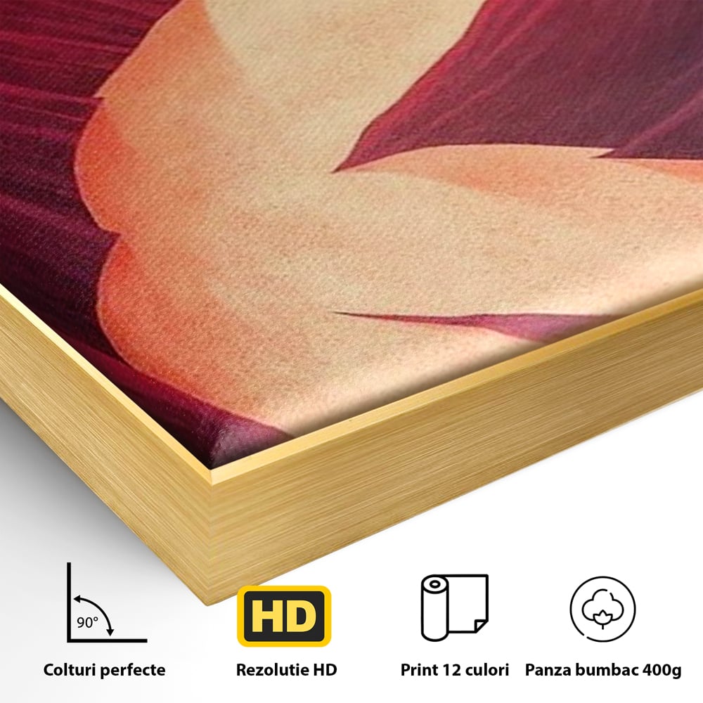 Tablou Canvas Premium, LuxCanva® P1035, Raul Dorintei, Trup, Silueta, Iluzie, Caldura, Apus, Lumina, Feminin, Intens, Dormitor, Living