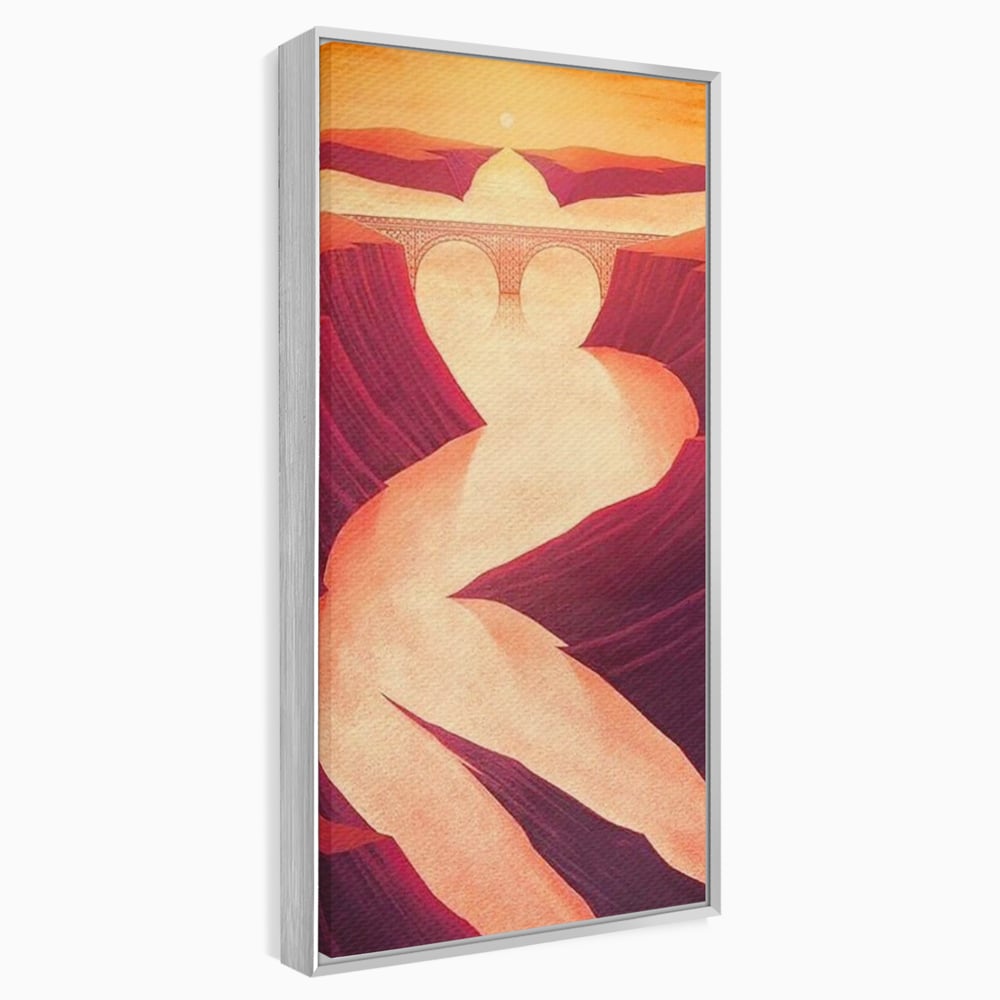 Tablou Canvas Premium, LuxCanva® P1035, Raul Dorintei, Trup, Silueta, Iluzie, Caldura, Apus, Lumina, Feminin, Intens, Dormitor, Living