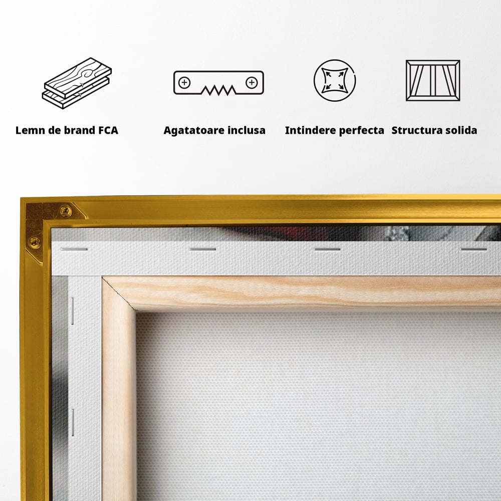 Tablou Canvas Premium, LuxCanva® P1038, Între Puritate și Păcat, Masca, Dantela, Alb, Mar, Rosu, Pacat, Inocenta, Dorinta, Privire, Fior, Tentatie, Fruct, Interzis, Living, Dormitor