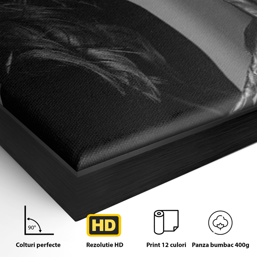Tablou Canvas Premium, LuxCanva® P1047, Puterea din Mănuși, Autoritate, Manusi, Eleganta, Palarie, Putere, Feminina, Teatralitate, Senzualitate, Provocare, Sexy, Living, Dormitor