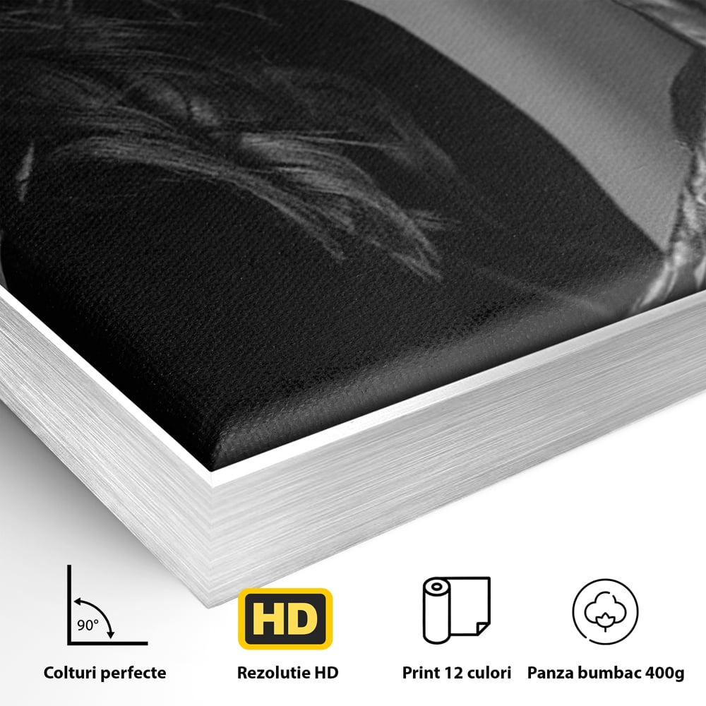 Tablou Canvas Premium, LuxCanva® P1047, Puterea din Mănuși, Autoritate, Manusi, Eleganta, Palarie, Putere, Feminina, Teatralitate, Senzualitate, Provocare, Sexy, Living, Dormitor