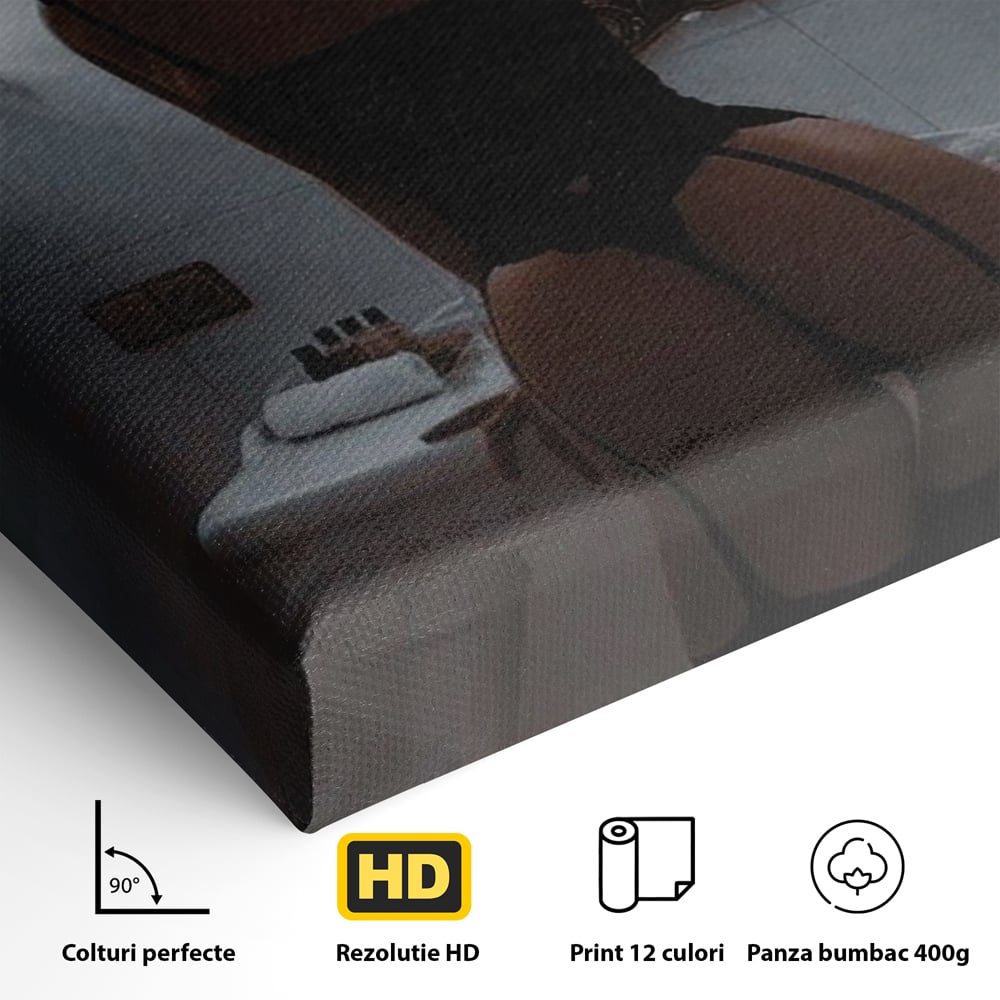 Tablou Canvas Premium, LuxCanva® P1053, Moment de Intimitate,  Silueta, Oglinda, Atmosfera, Intim, Eleganta, Umbre, Lenjerie, Boudoir, Reflectie, Estetica, Vintage, Living, Dormitor