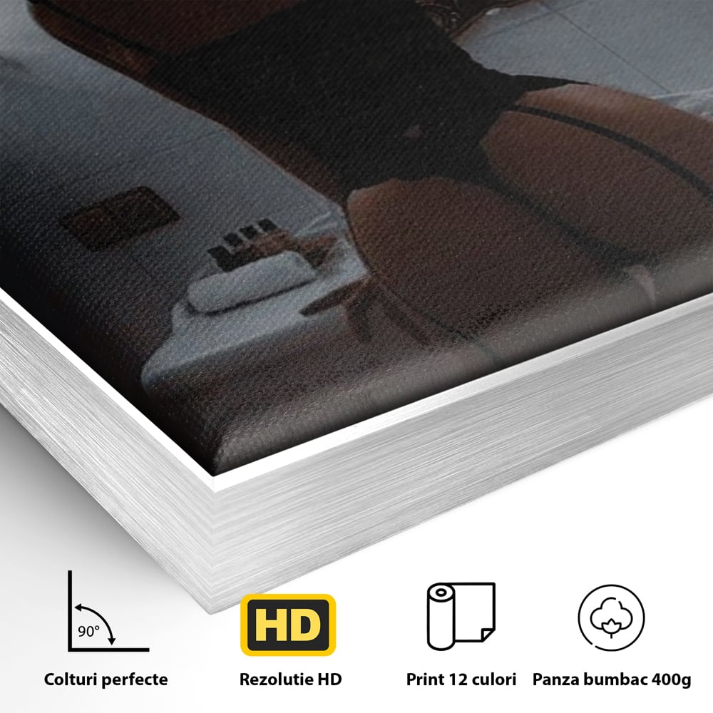 Tablou Canvas Premium, LuxCanva® P1053, Moment de Intimitate,  Silueta, Oglinda, Atmosfera, Intim, Eleganta, Umbre, Lenjerie, Boudoir, Reflectie, Estetica, Vintage, Living, Dormitor