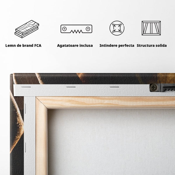 Leinwand Premium Canvas Wandkunst, LuxCanva® P1054, Wasser gewickelt, Licht, warm, Wasser, Textur, Schatten, nass, Ton, golden, sinnlich, sexy, flüssig, Spritzer, Schatten, Bewegung, Wohnen, Schlafzimmer
