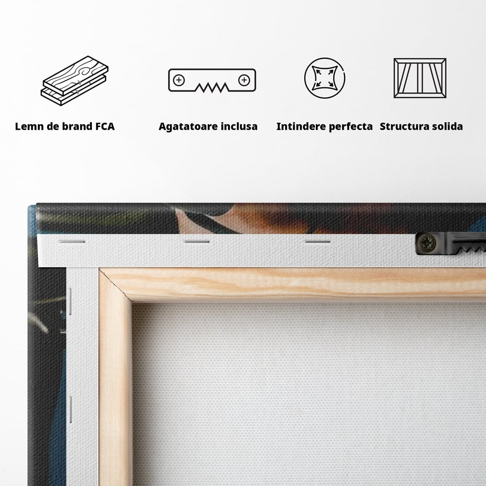 Tablou Canvas Premium, LuxCanva® P1057, Coregrafia Trupului, Gravitatie, Senzual, Lumina, Umbre, Corp, Iubire, Dezlantuire, Timiditate, Cizme, Albastru, Masa, Echilibru, Living, Dormitor