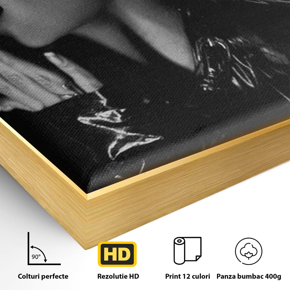 Leinwand Premium Canvas Wandkunst, LuxCanva® P1058, Im Zeichen der Katze, Maske, Exzentrisch, Identität, Schwarz, Nächtlich, Spiel, Ritual, Katze, Kostüm, Sinnlich, Provokativ, Wohnen, Schlafzimmer