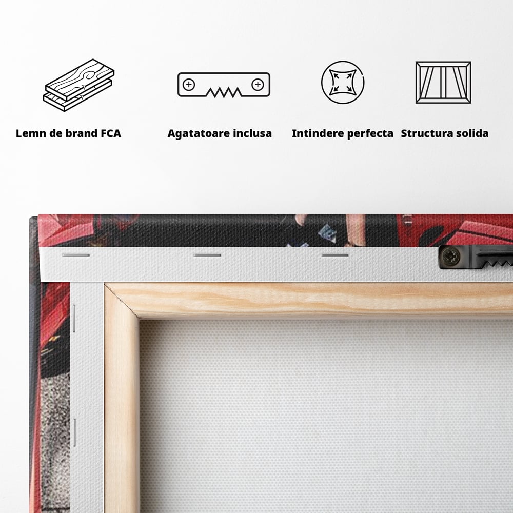 Leinwand Wandkunst Canvas Premium, LuxCanva® P1064, Falling In Temptation, Luxus, opulent, sexy, Banknoten, Auto, Frau, Geld, Verführung, Schlafzimmer, Wohnzimmer