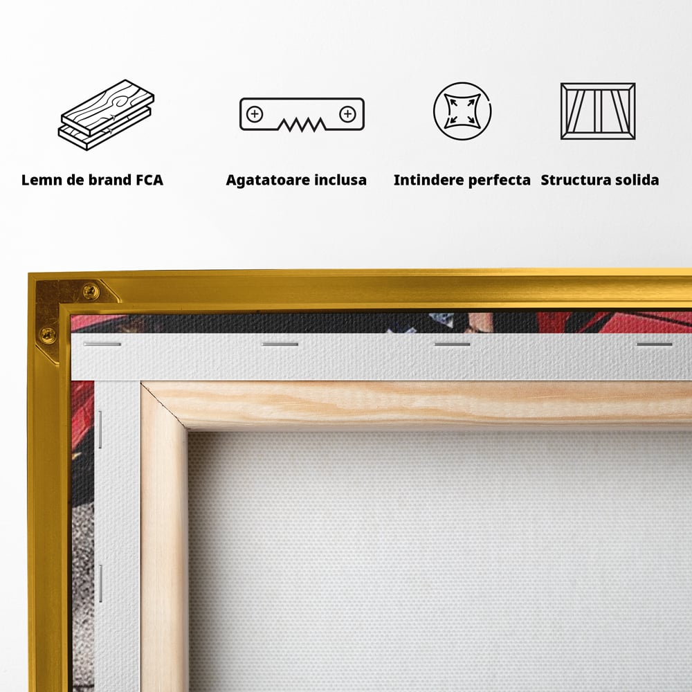 Leinwand Wandkunst Canvas Premium, LuxCanva® P1064, Falling In Temptation, Luxus, opulent, sexy, Banknoten, Auto, Frau, Geld, Verführung, Schlafzimmer, Wohnzimmer