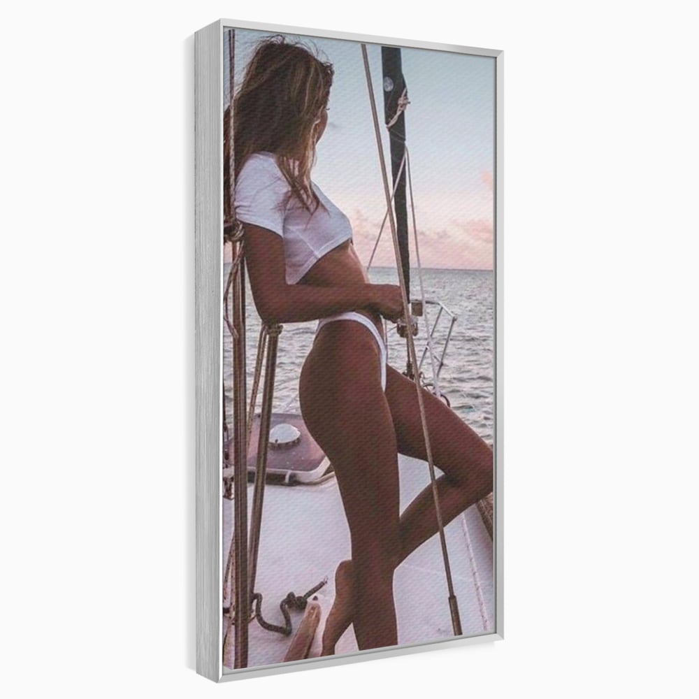 Tablou Canvas Premium, LuxCanva® P1066, Tentatia Marii, Valuri, Ocean, Sexy, Feminitate, Corabie, Briza, Vacanta, Dormitor, Living