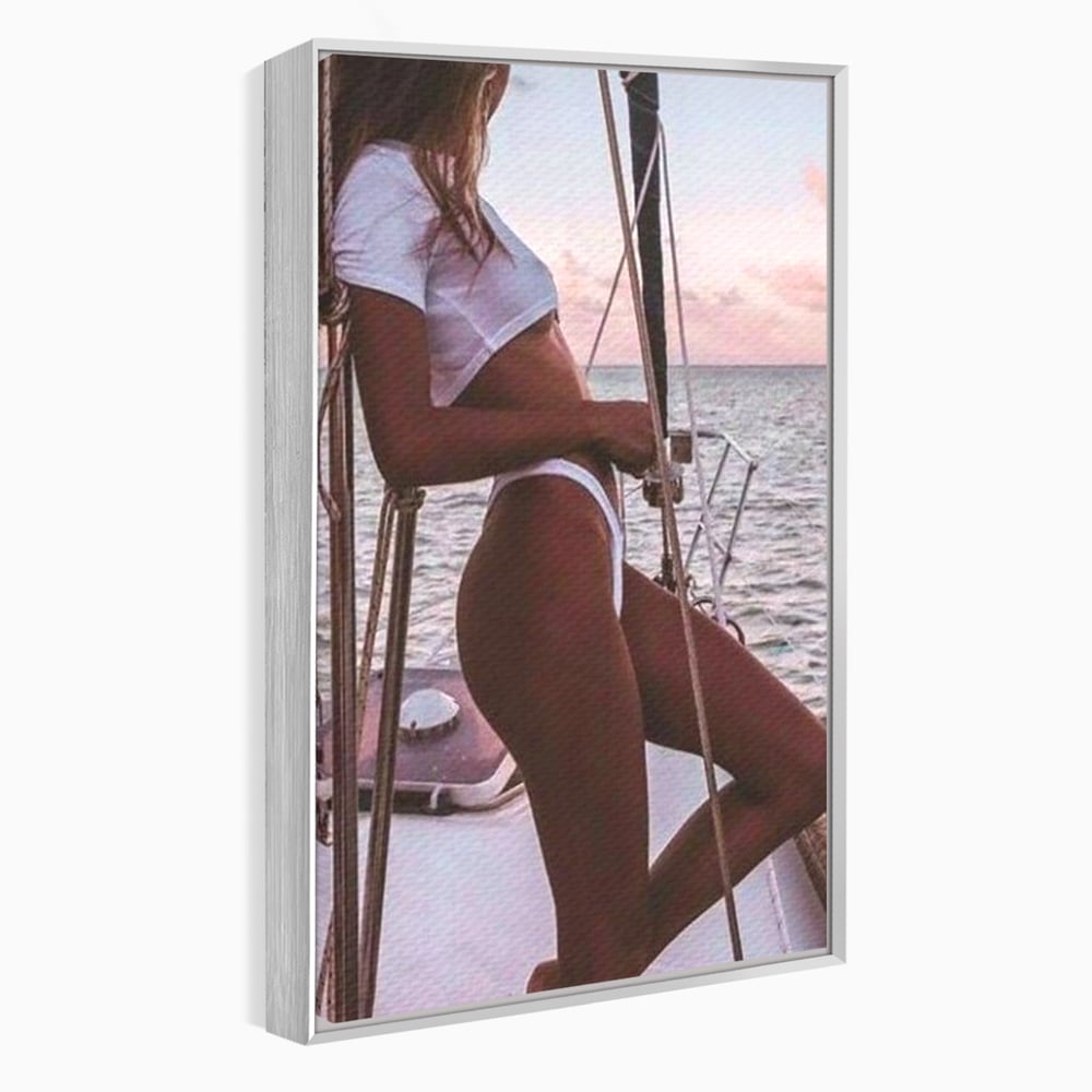 Tablou Canvas Premium, LuxCanva® P1066, Tentatia Marii, Valuri, Ocean, Sexy, Feminitate, Corabie, Briza, Vacanta, Dormitor, Living