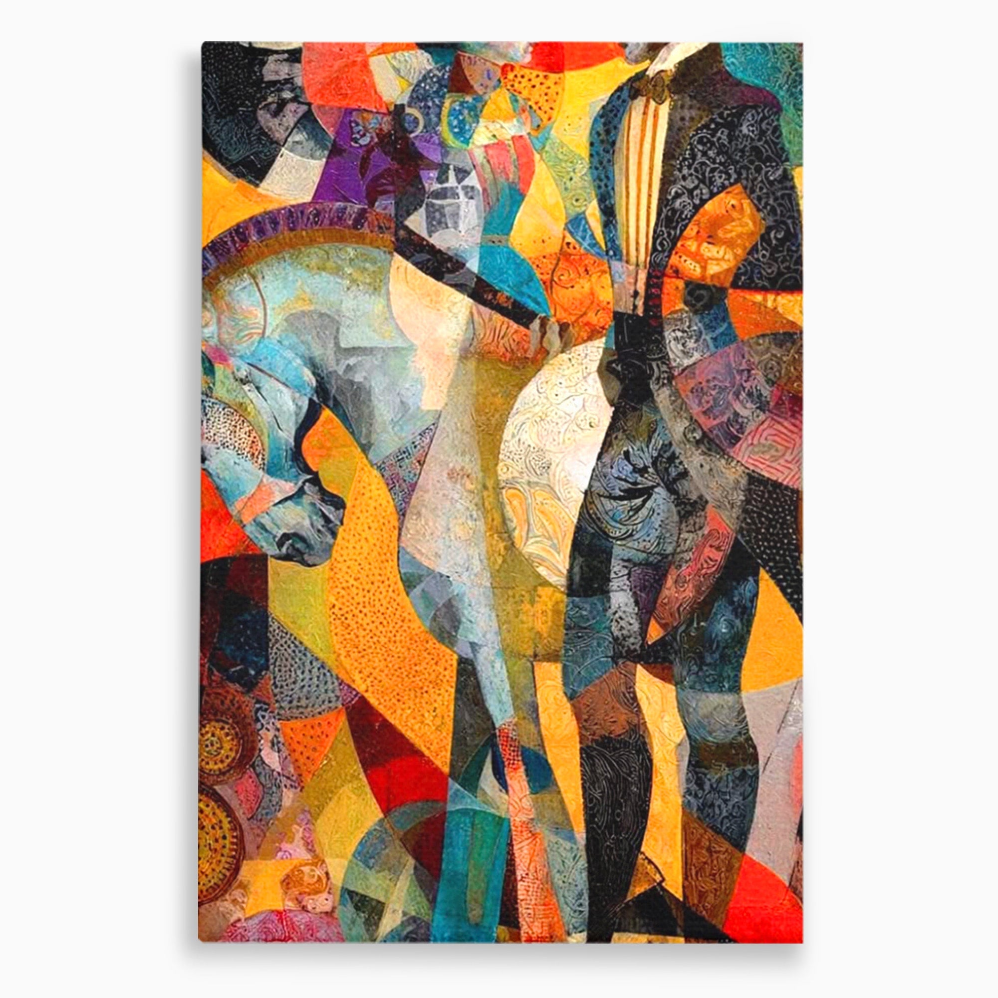 Tablou Canvas Premium LuxCanva® PI1002, Calaret Abstract, Calaret, Abstract, Arta Moderna, Eleganta, Living, Culori Vibrante