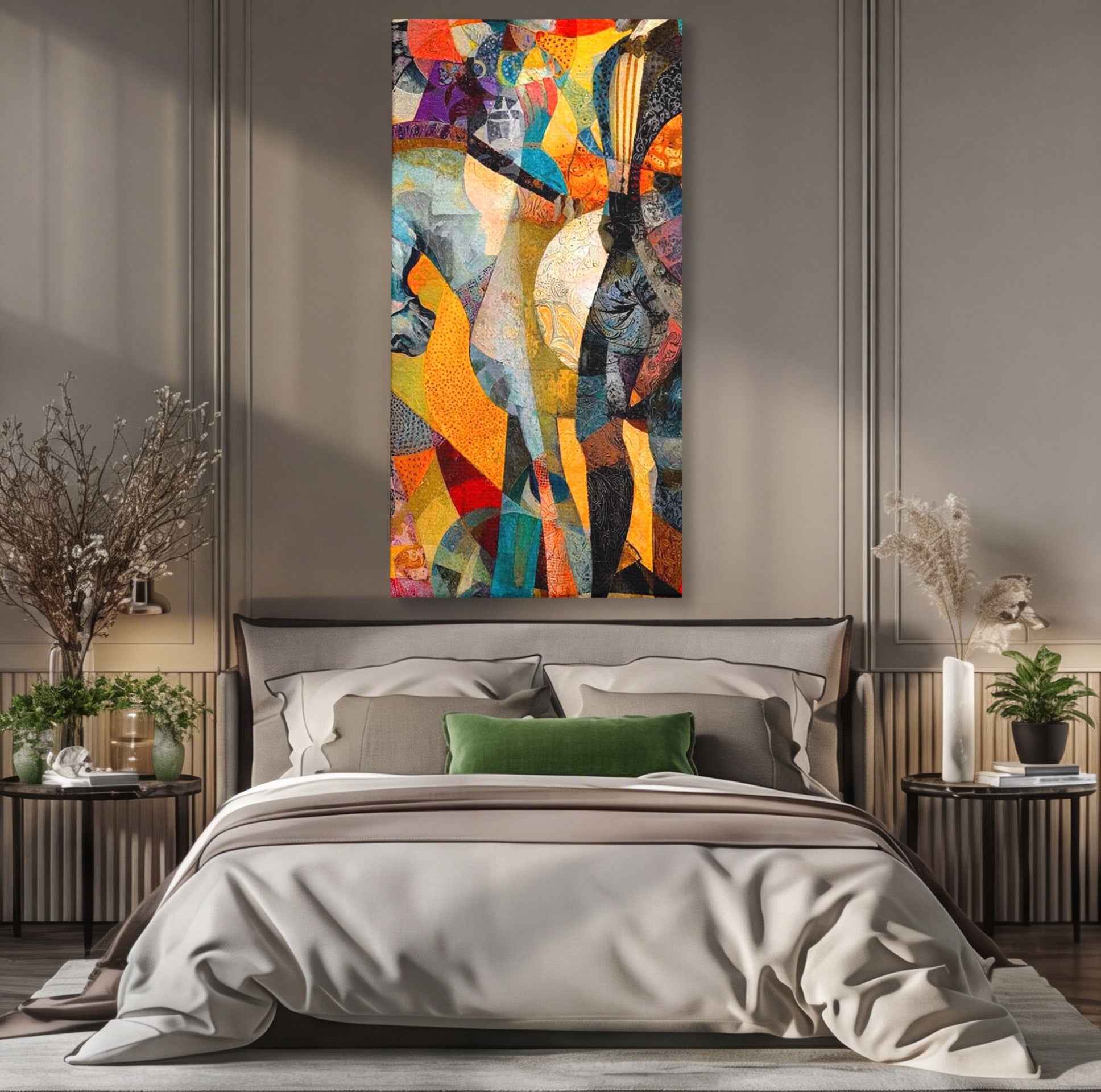 Tablou Canvas Premium LuxCanva® PI1002, Calaret Abstract, Calaret, Abstract, Arta Moderna, Eleganta, Living, Culori Vibrante