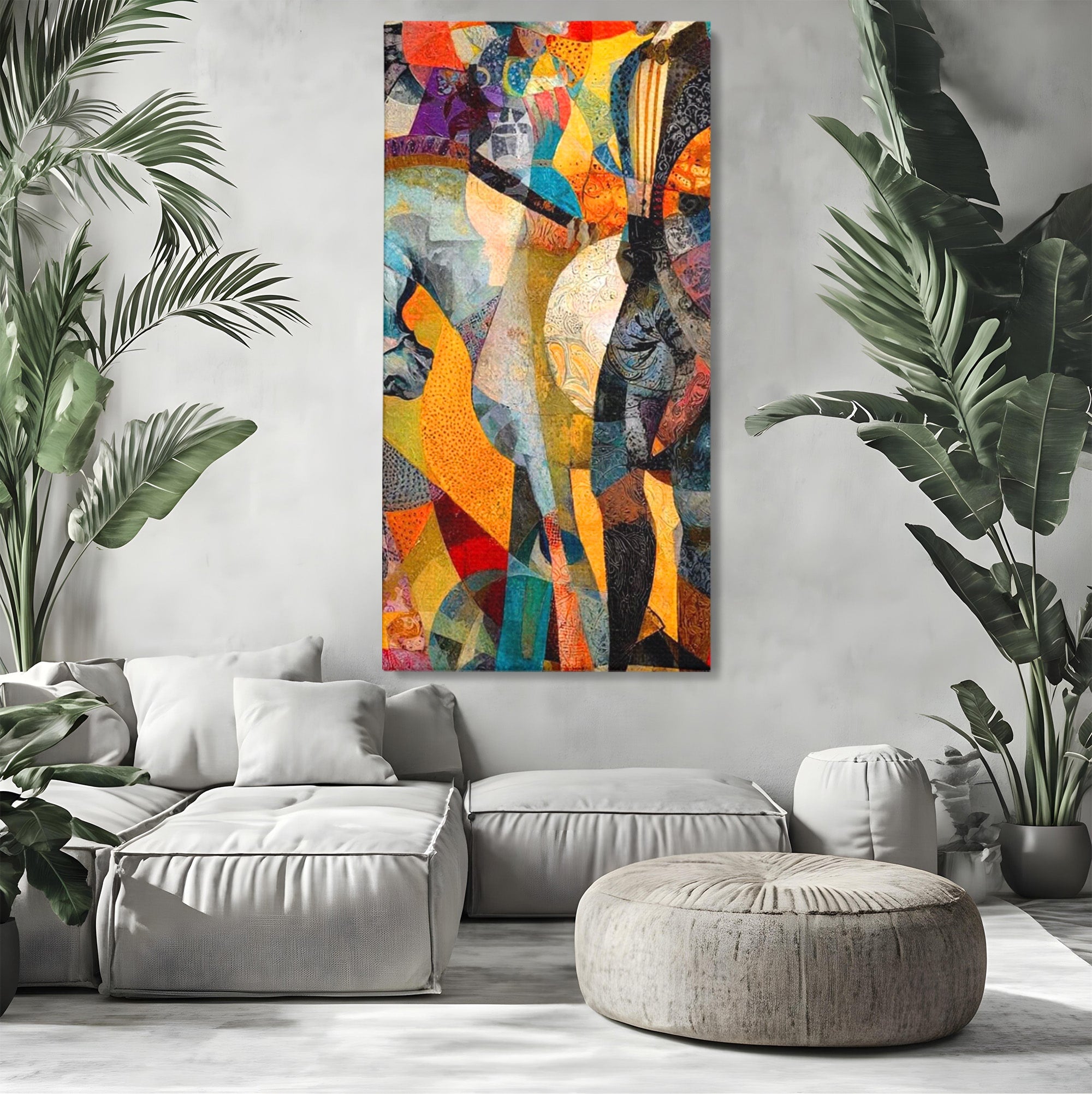 Tablou Canvas Premium LuxCanva® PI1002, Calaret Abstract, Calaret, Abstract, Arta Moderna, Eleganta, Living, Culori Vibrante