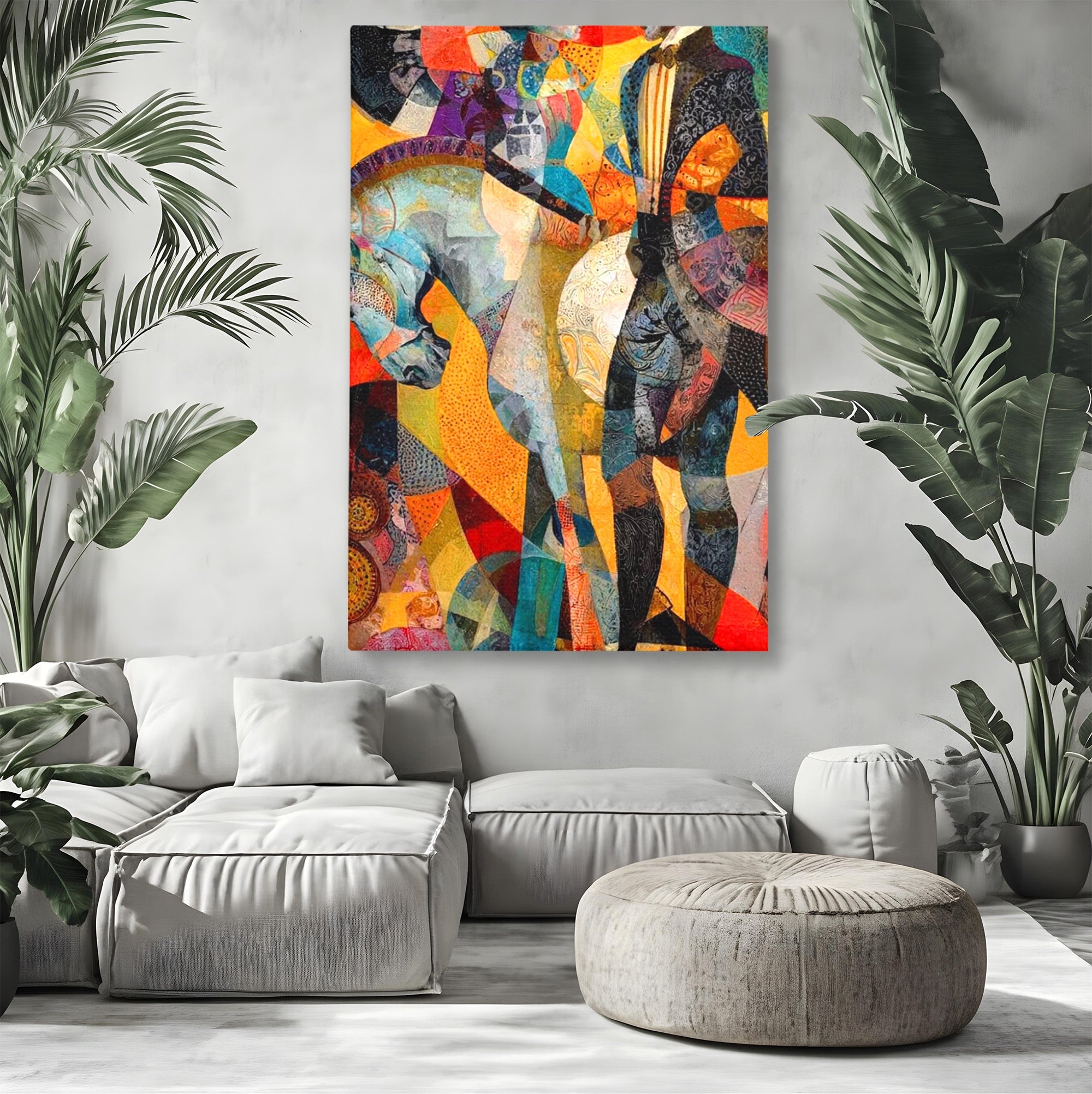 Tablou Canvas Premium LuxCanva® PI1002, Calaret Abstract, Calaret, Abstract, Arta Moderna, Eleganta, Living, Culori Vibrante