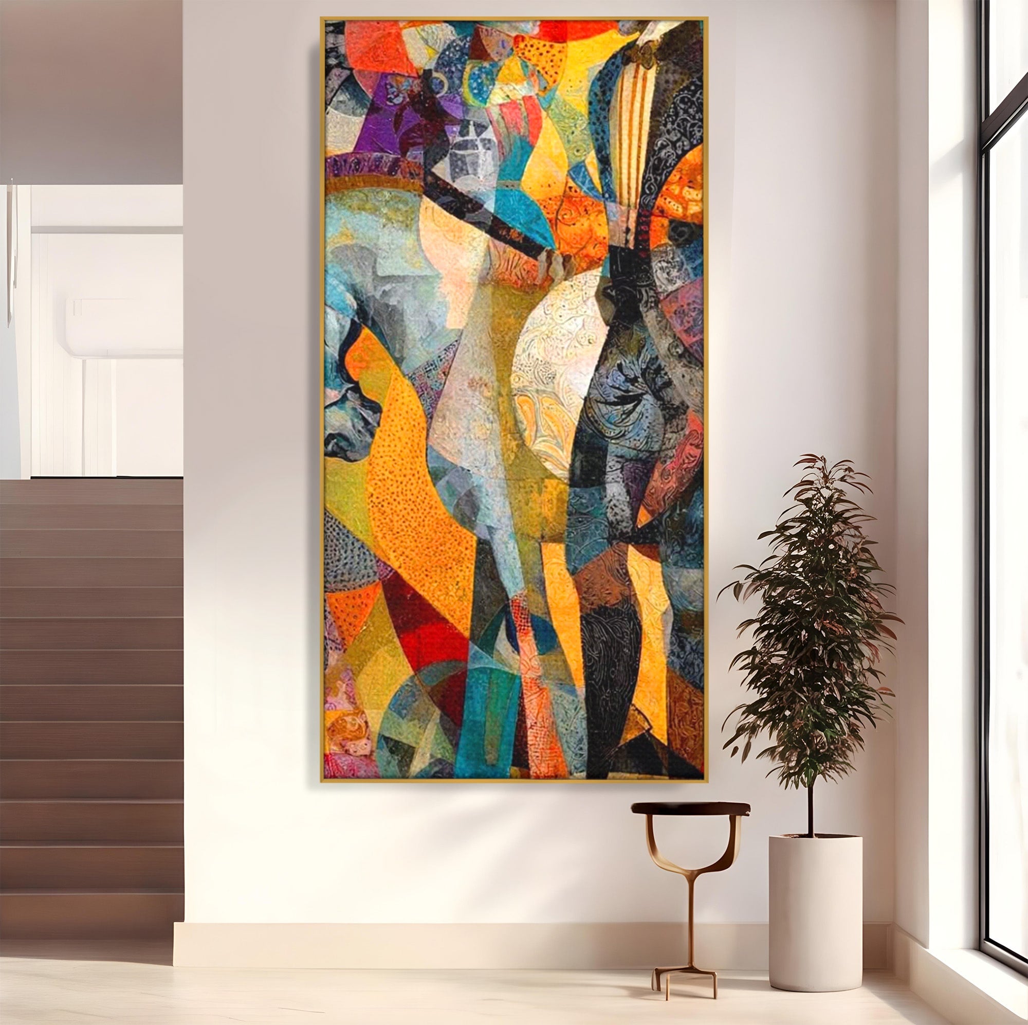 Tablou Canvas Premium LuxCanva® PI1002, Calaret Abstract, Calaret, Abstract, Arta Moderna, Eleganta, Living, Culori Vibrante
