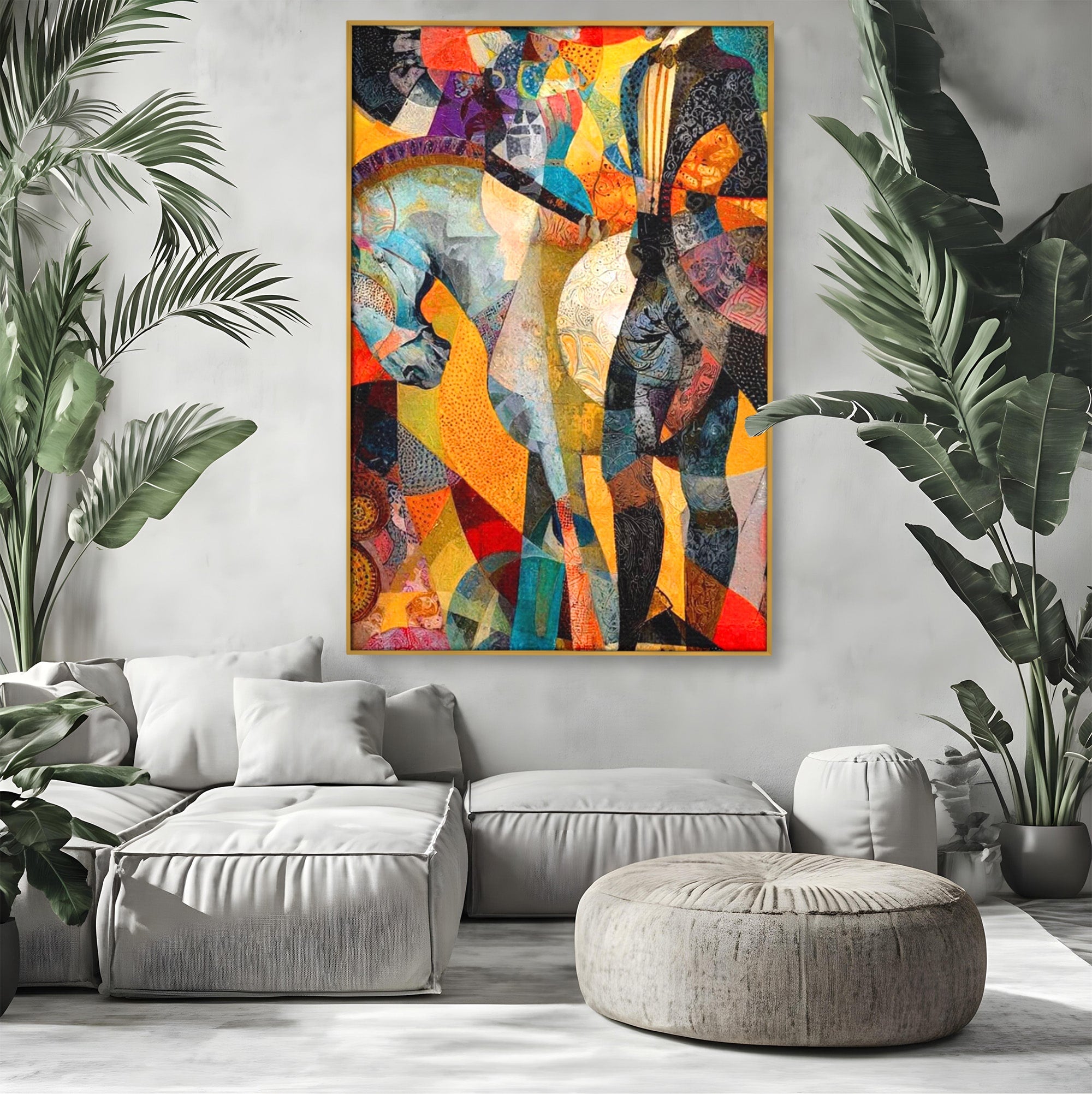 Tablou Canvas Premium LuxCanva® PI1002, Calaret Abstract, Calaret, Abstract, Arta Moderna, Eleganta, Living, Culori Vibrante