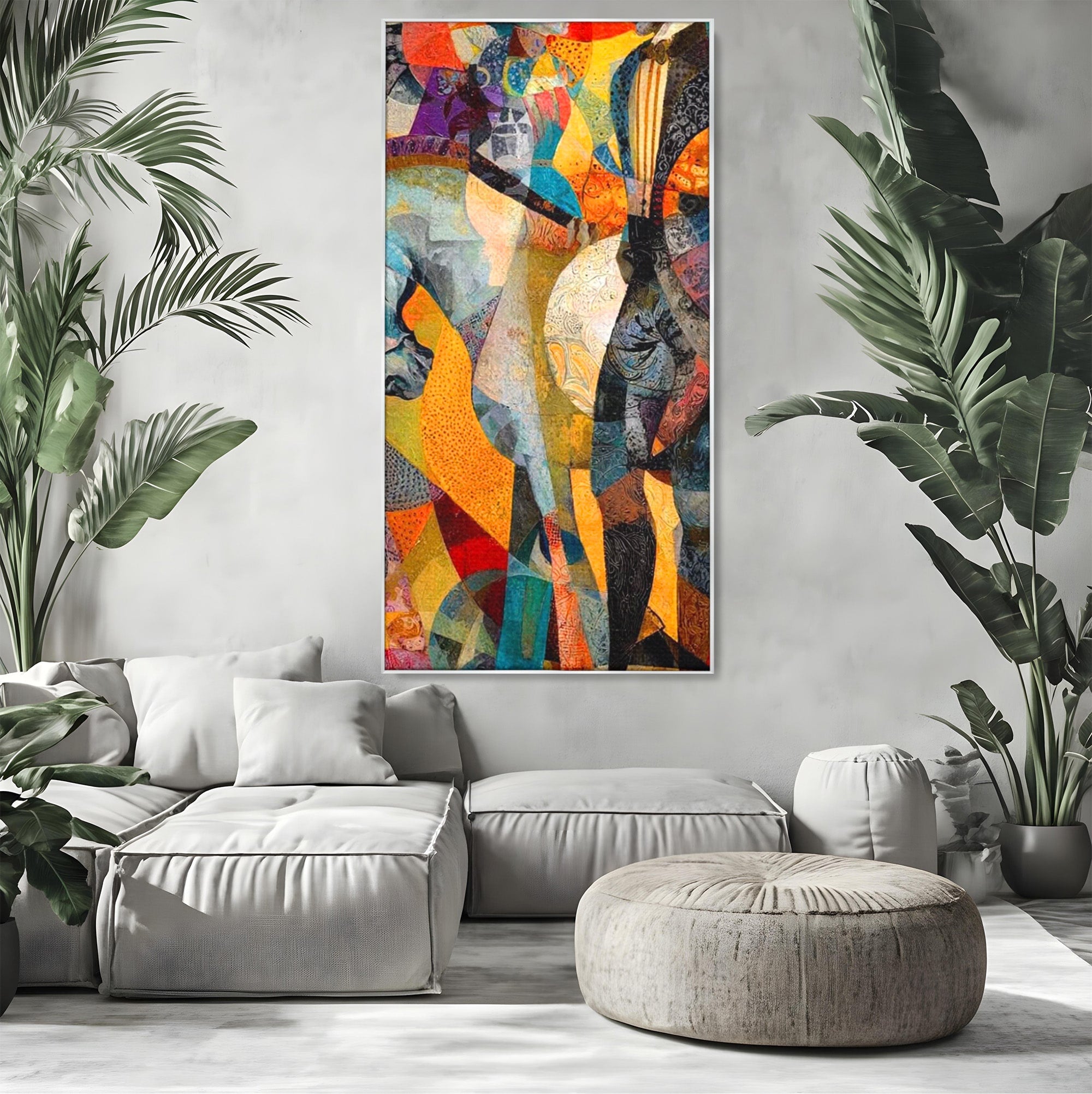 Tablou Canvas Premium LuxCanva® PI1002, Calaret Abstract, Calaret, Abstract, Arta Moderna, Eleganta, Living, Culori Vibrante