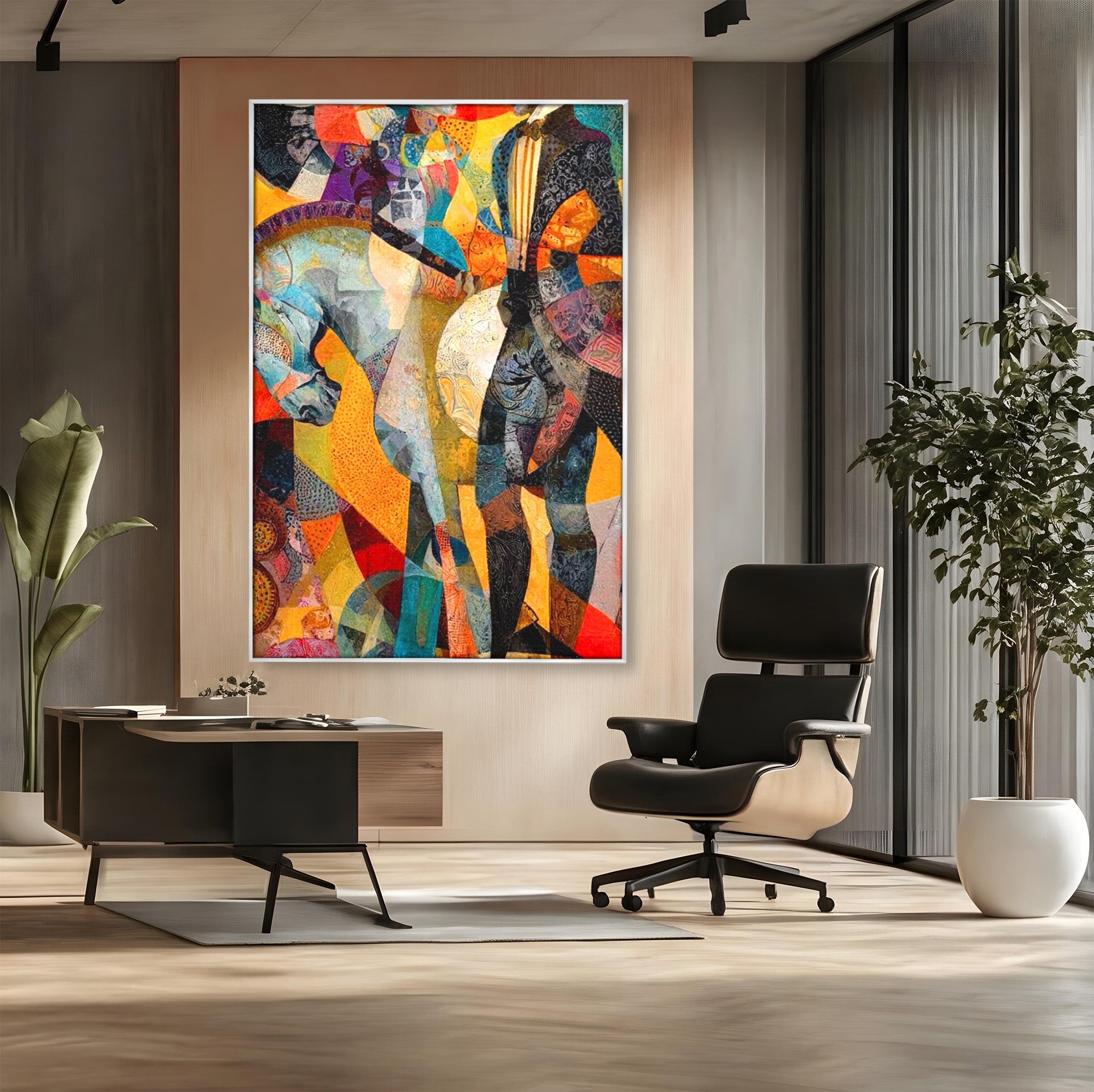 Tablou Canvas Premium LuxCanva® PI1002, Calaret Abstract, Calaret, Abstract, Arta Moderna, Eleganta, Living, Culori Vibrante