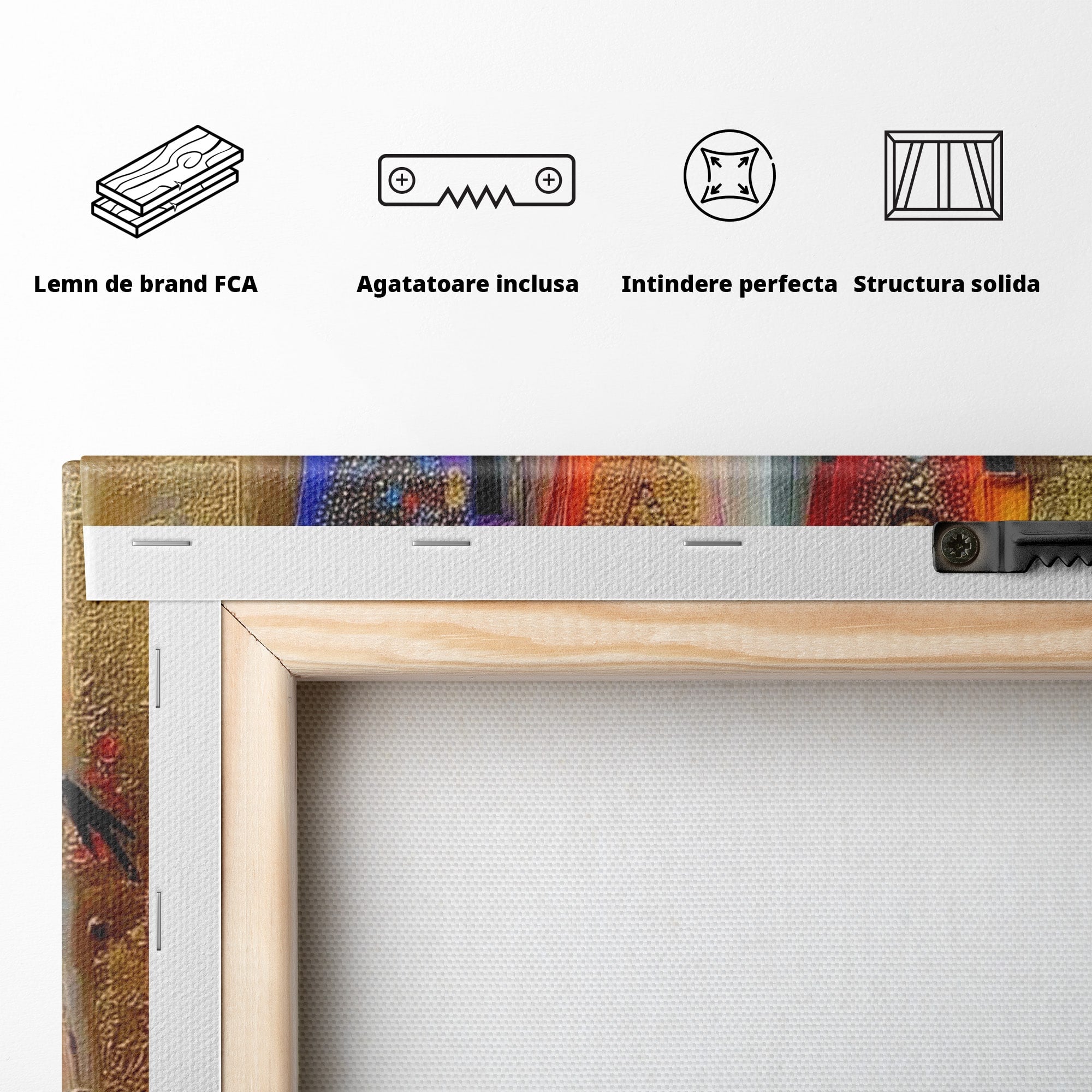 Tablou Canvas Premium LuxCanva® PI1004, Doamne Elegante Cu Palarii, Moda, Eleganta, Femei, Arta Contemporana, Living, Culori Vibrante