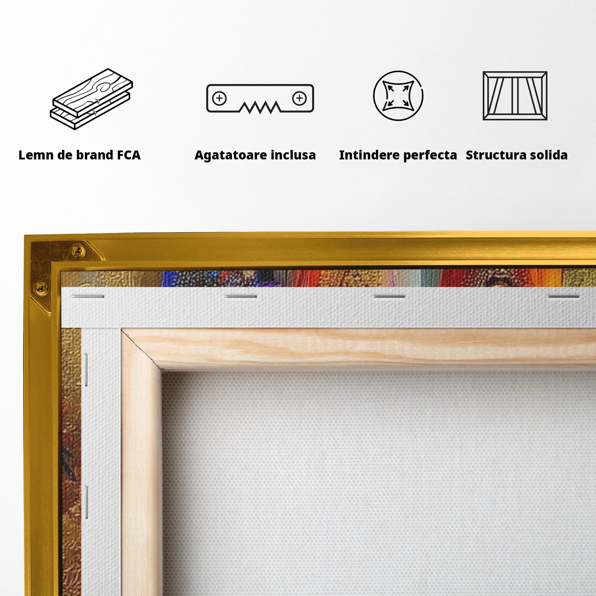 Tablou Canvas Premium LuxCanva® PI1004, Doamne Elegante Cu Palarii, Moda, Eleganta, Femei, Arta Contemporana, Living, Culori Vibrante
