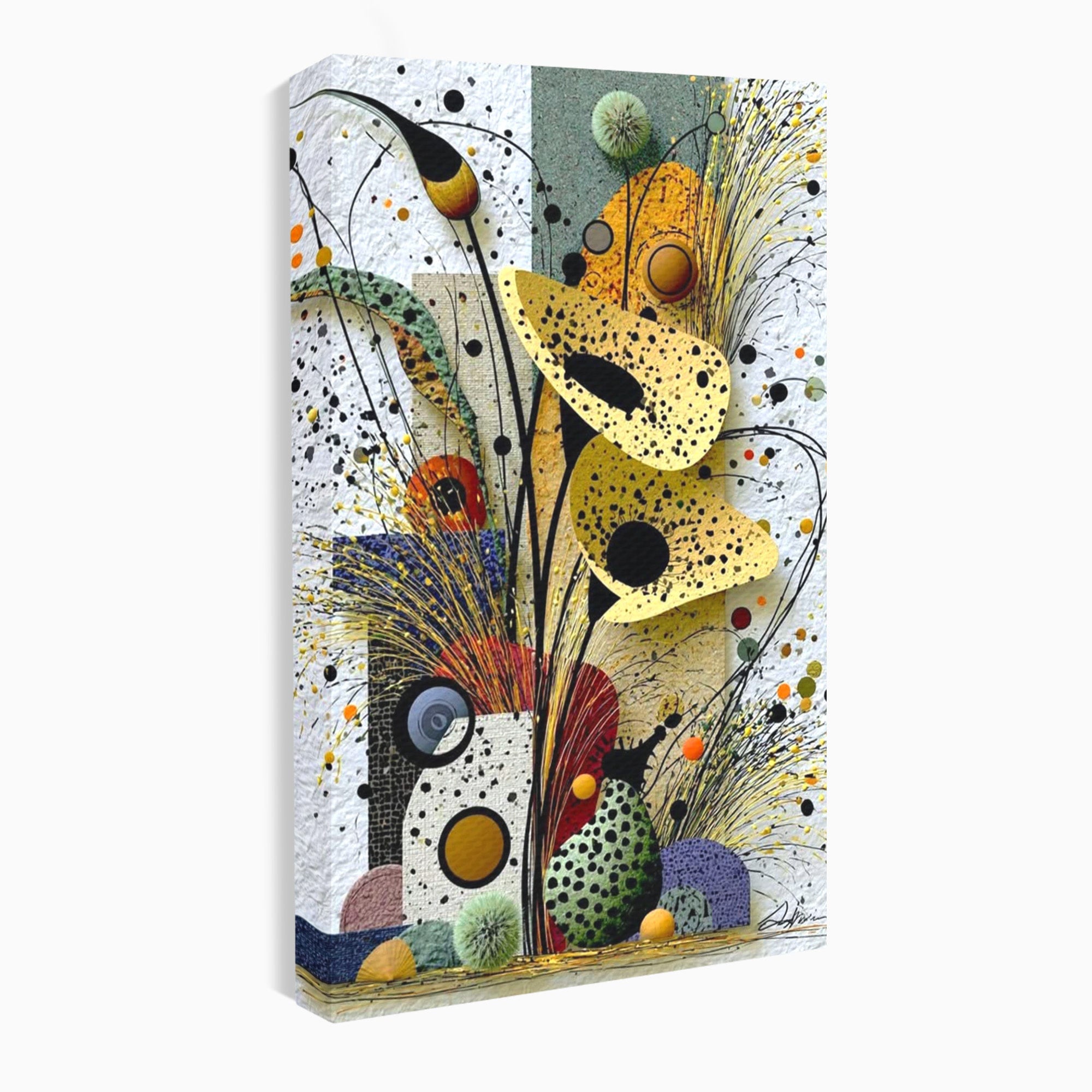 Tablou Canvas Premium LuxCanva® PI1008, Arta Florala, Abstract, Floral, Modern, Living, Vibrant, Culori Vibrante
