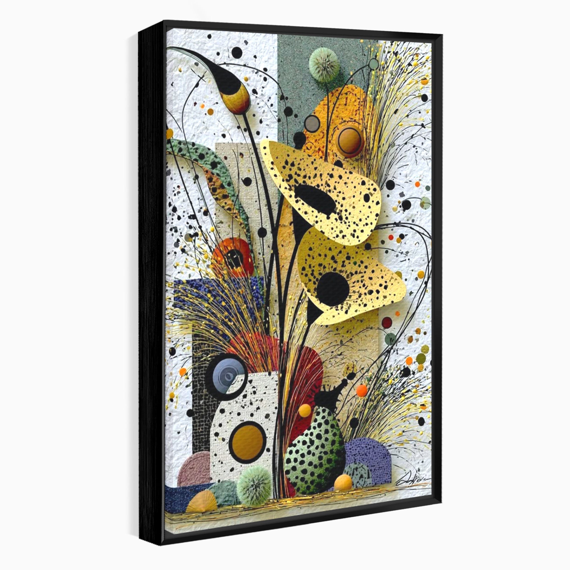 Tablou Canvas Premium LuxCanva® PI1008, Arta Florala, Abstract, Floral, Modern, Living, Vibrant, Culori Vibrante