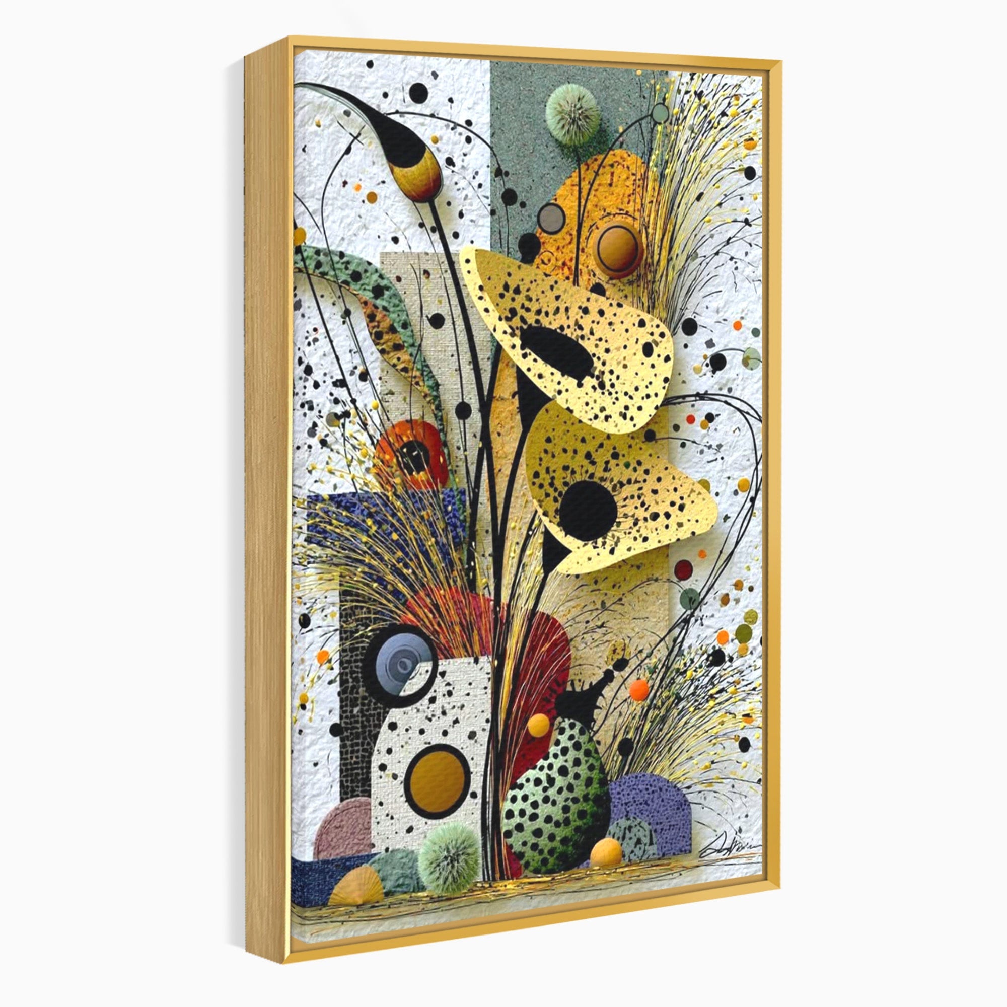 Tablou Canvas Premium LuxCanva® PI1008, Arta Florala, Abstract, Floral, Modern, Living, Vibrant, Culori Vibrante