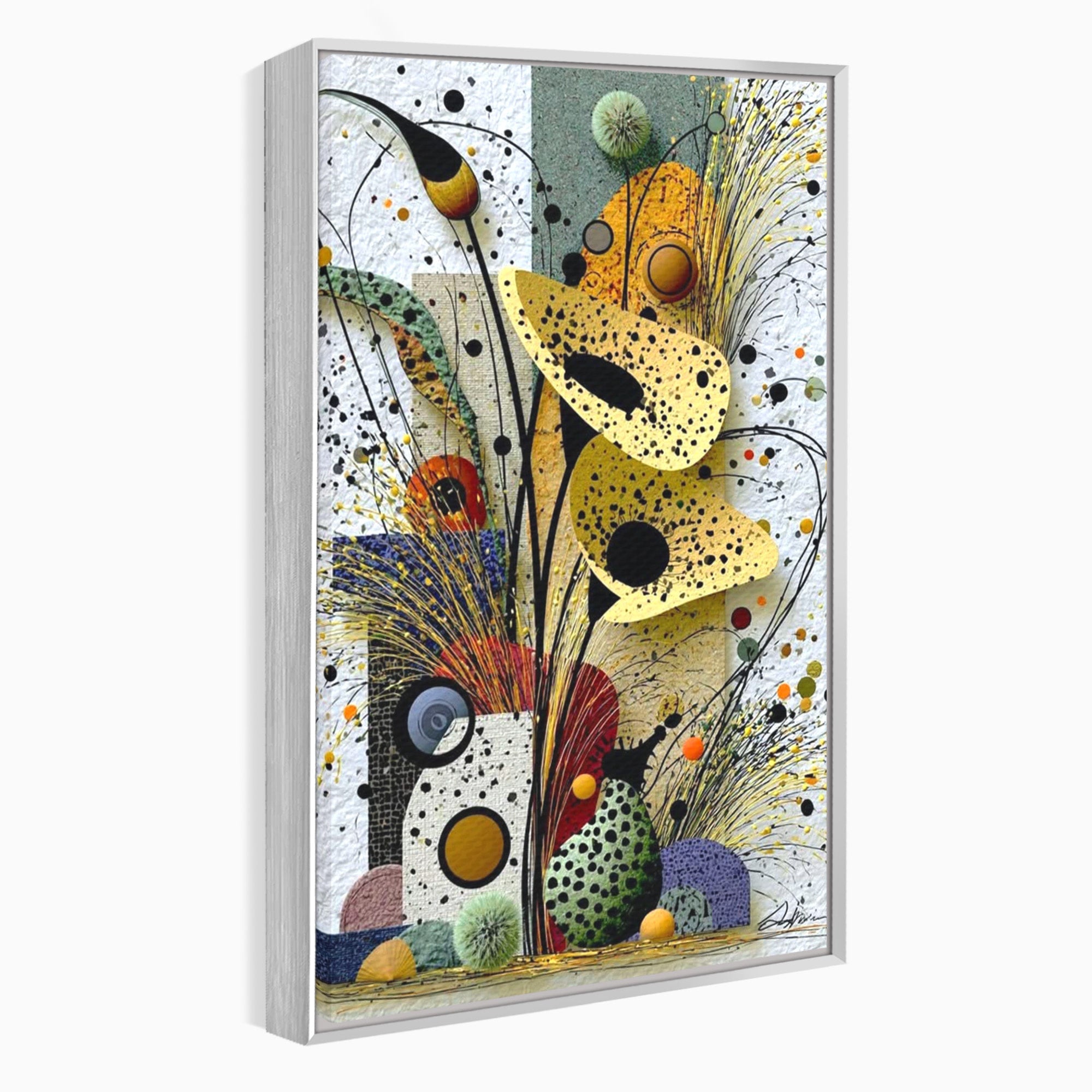 Tablou Canvas Premium LuxCanva® PI1008, Arta Florala, Abstract, Floral, Modern, Living, Vibrant, Culori Vibrante