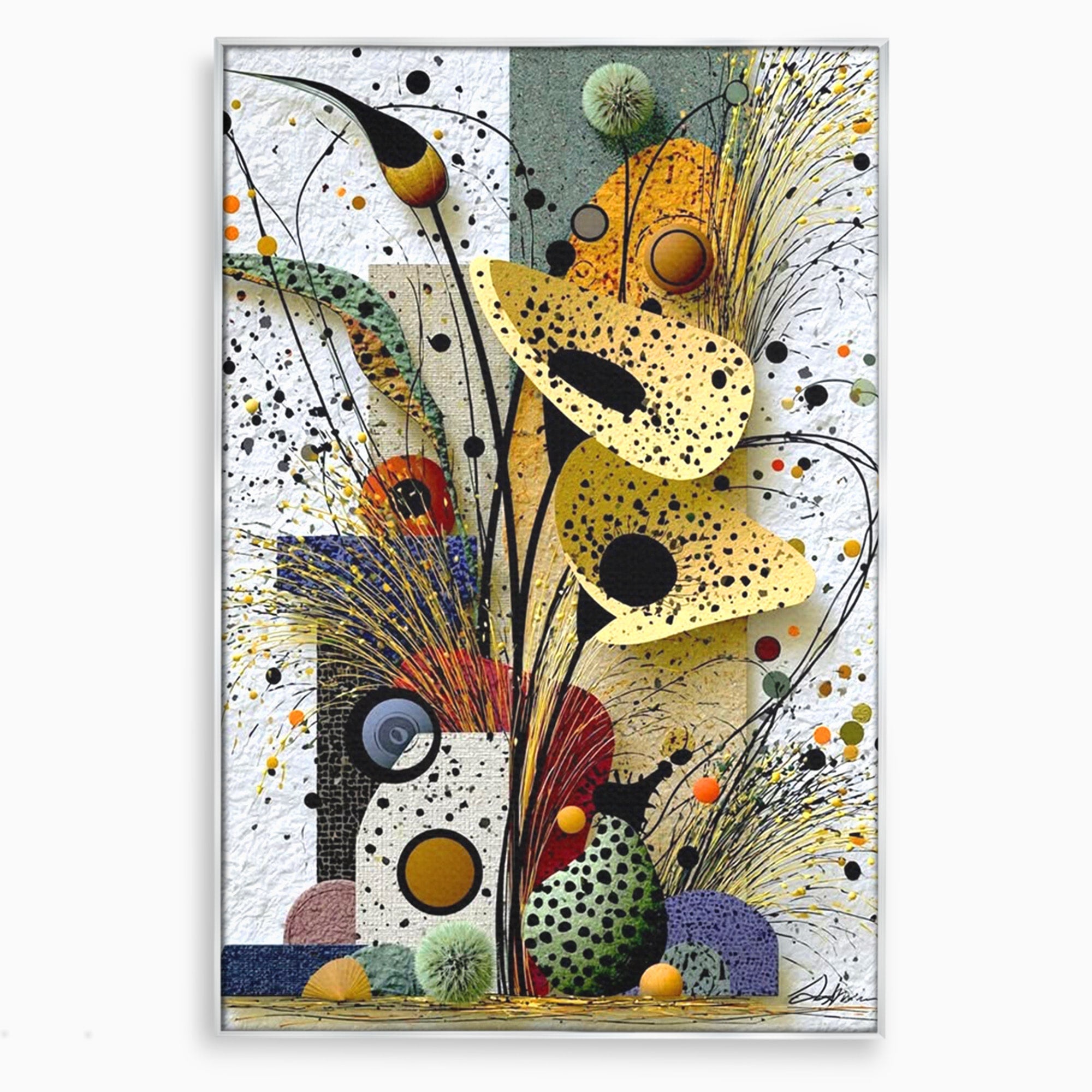 Tablou Canvas Premium LuxCanva® PI1008, Arta Florala, Abstract, Floral, Modern, Living, Vibrant, Culori Vibrante