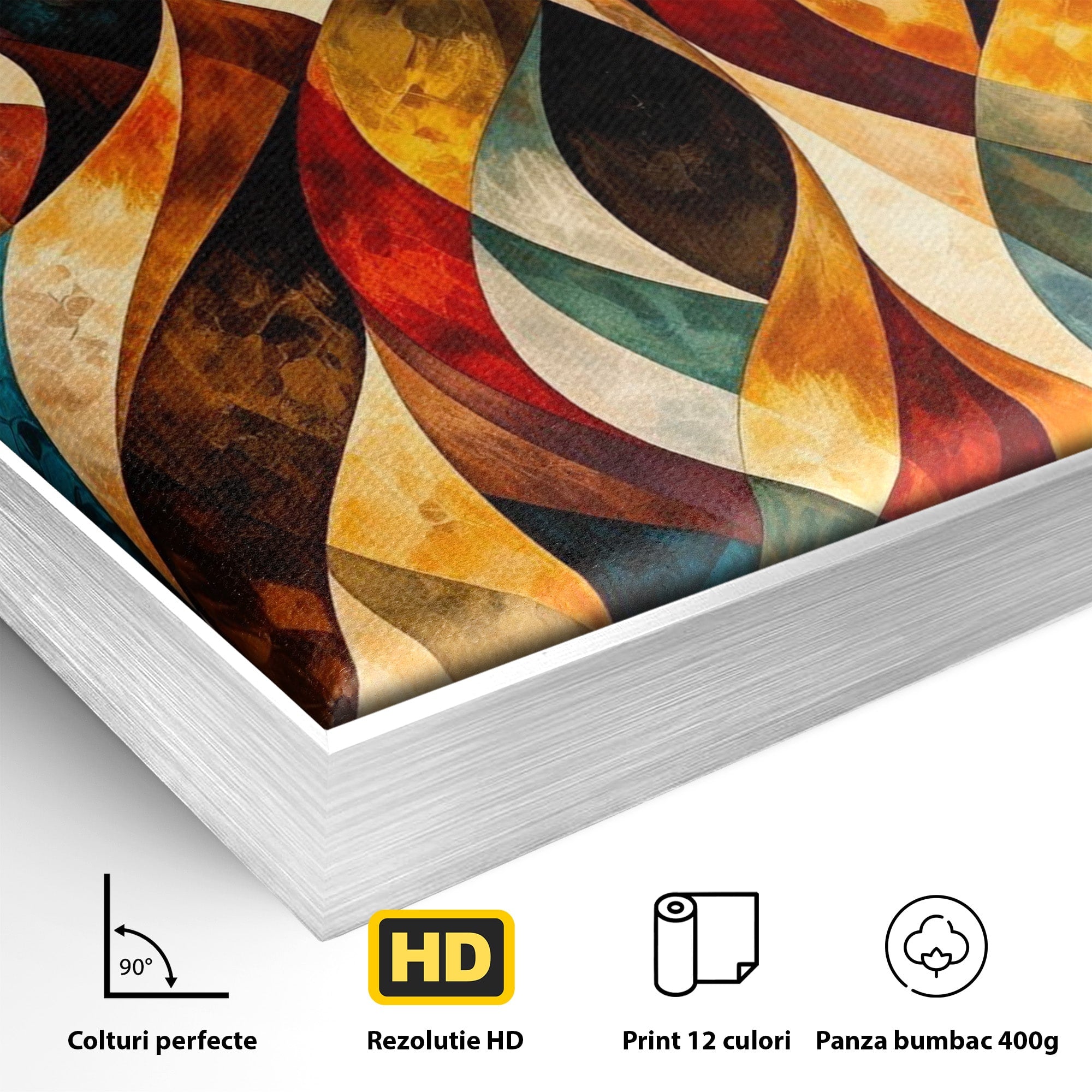 Tablou Canvas Premium LuxCanva® PI1010, Femei Africane Elegante, Femei, Africa, Arta, Cultura, Living, Culori Vibrante