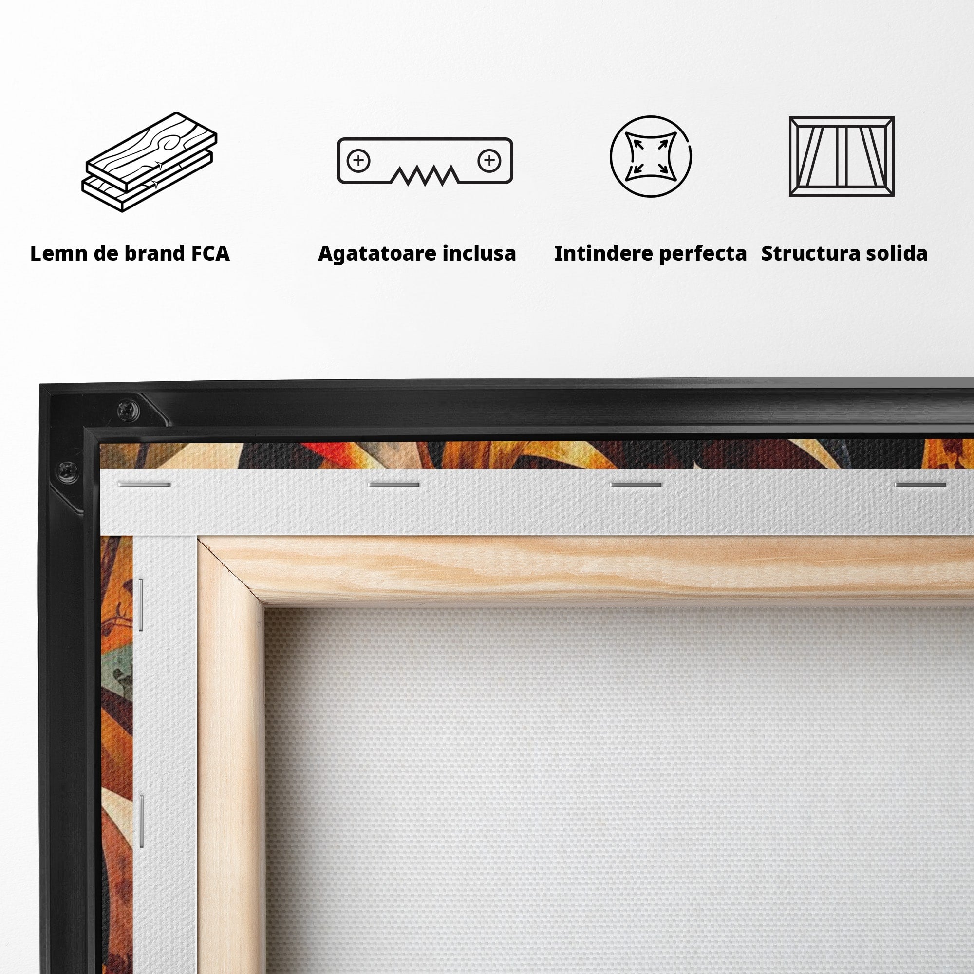 Tablou Canvas Premium LuxCanva® PI1010, Femei Africane Elegante, Femei, Africa, Arta, Cultura, Living, Culori Vibrante