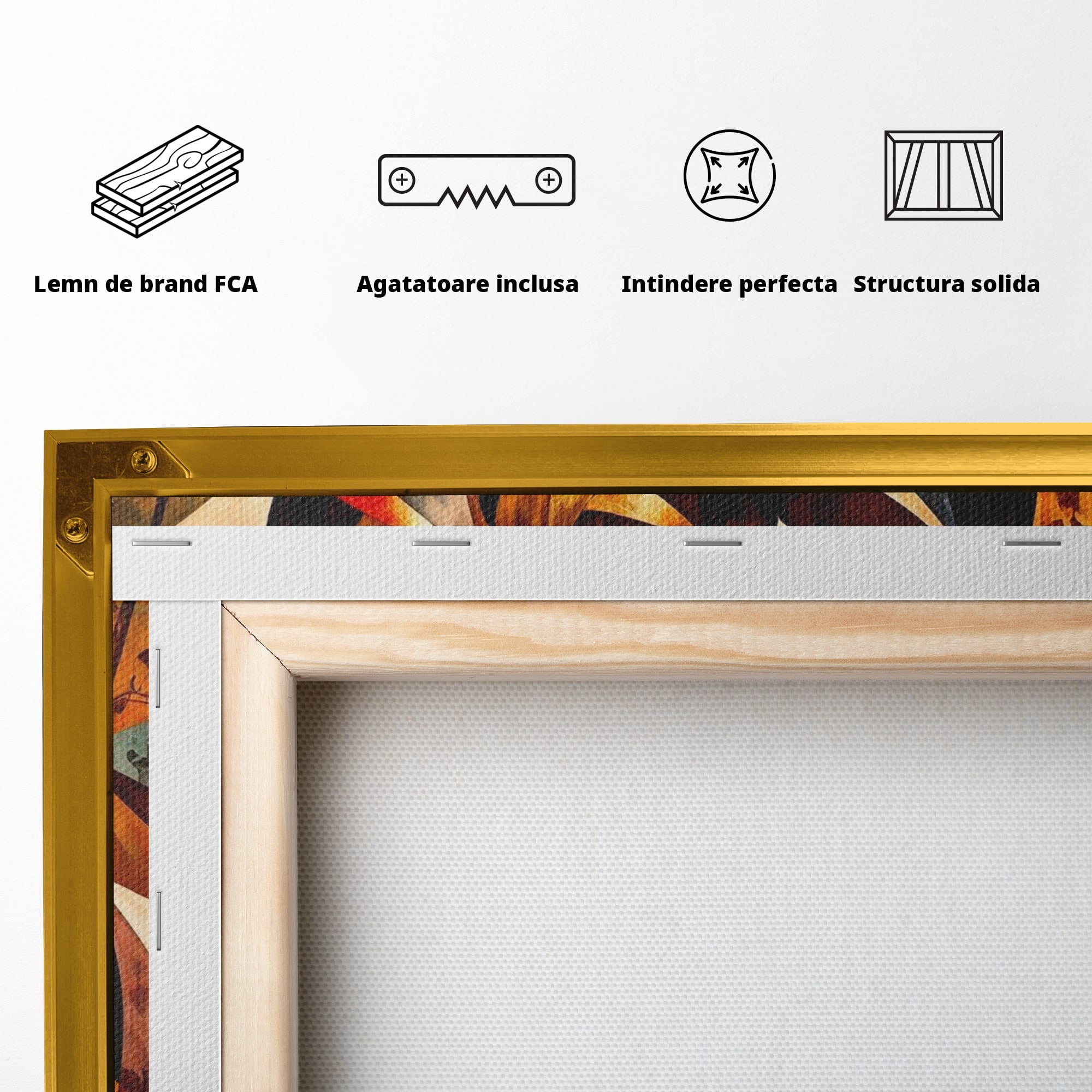 Tablou Canvas Premium LuxCanva® PI1010, Femei Africane Elegante, Femei, Africa, Arta, Cultura, Living, Culori Vibrante