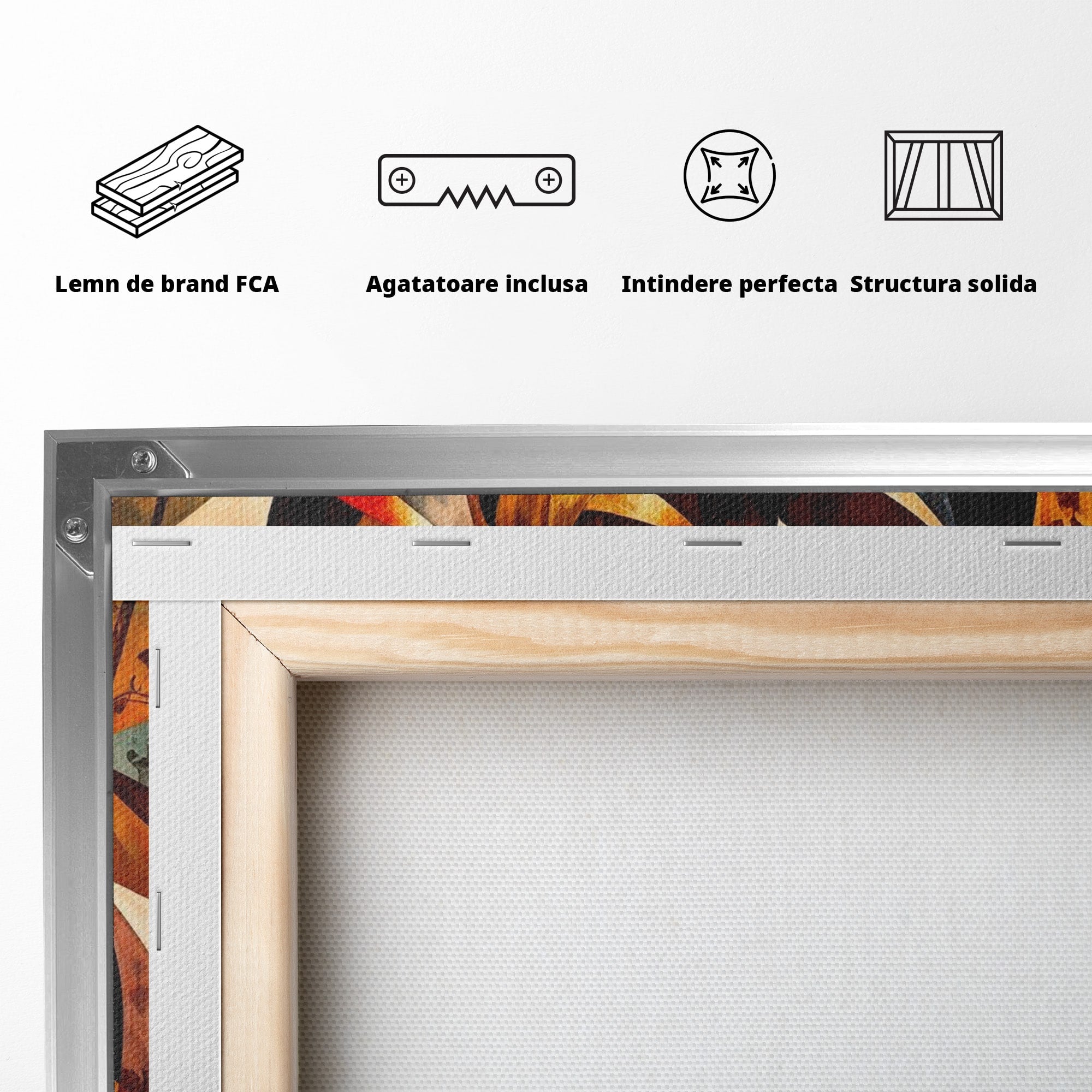 Tablou Canvas Premium LuxCanva® PI1010, Femei Africane Elegante, Femei, Africa, Arta, Cultura, Living, Culori Vibrante