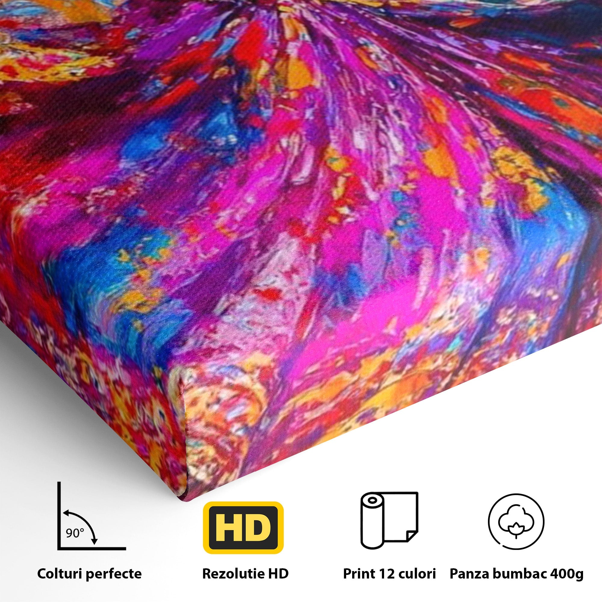 Tablou Canvas Premium LuxCanva® PI1011, Dansatoare Indiana, Dans, Cultura, Exotic, Living, Arta, Culori Vibrante