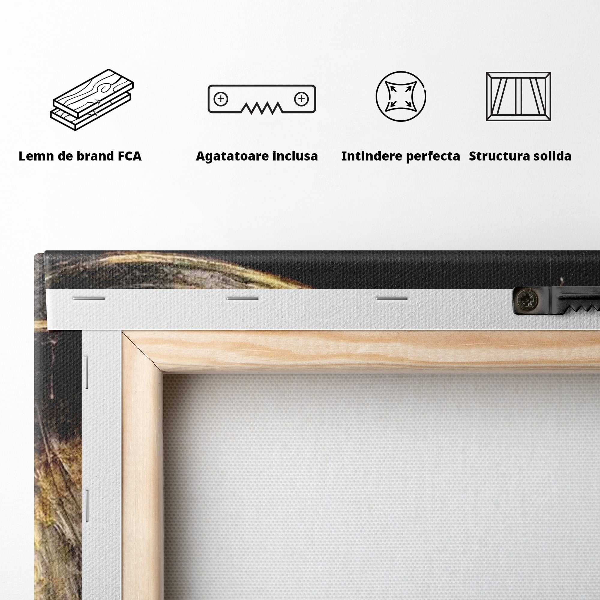 Tablou Canvas Premium LuxCanva® PI1015, Misterul Aurului, Mister, Femeie, Portret, Eleganta, Dormitor, Culori Vibrante
