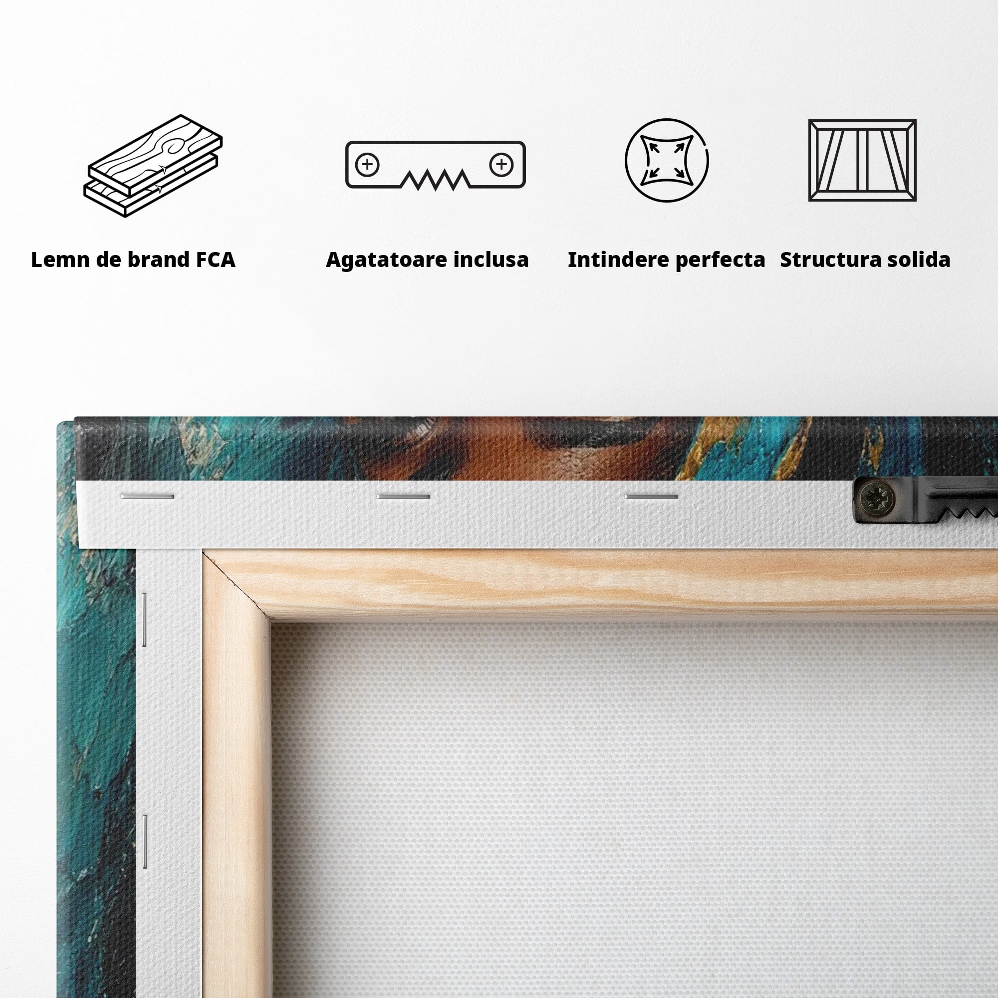 Tablou Canvas Premium LuxCanva® PI1016, Eleganta Africana, Portret, Femeie, Eleganta, Turban, Dormitor, Living, Culori Vibrante