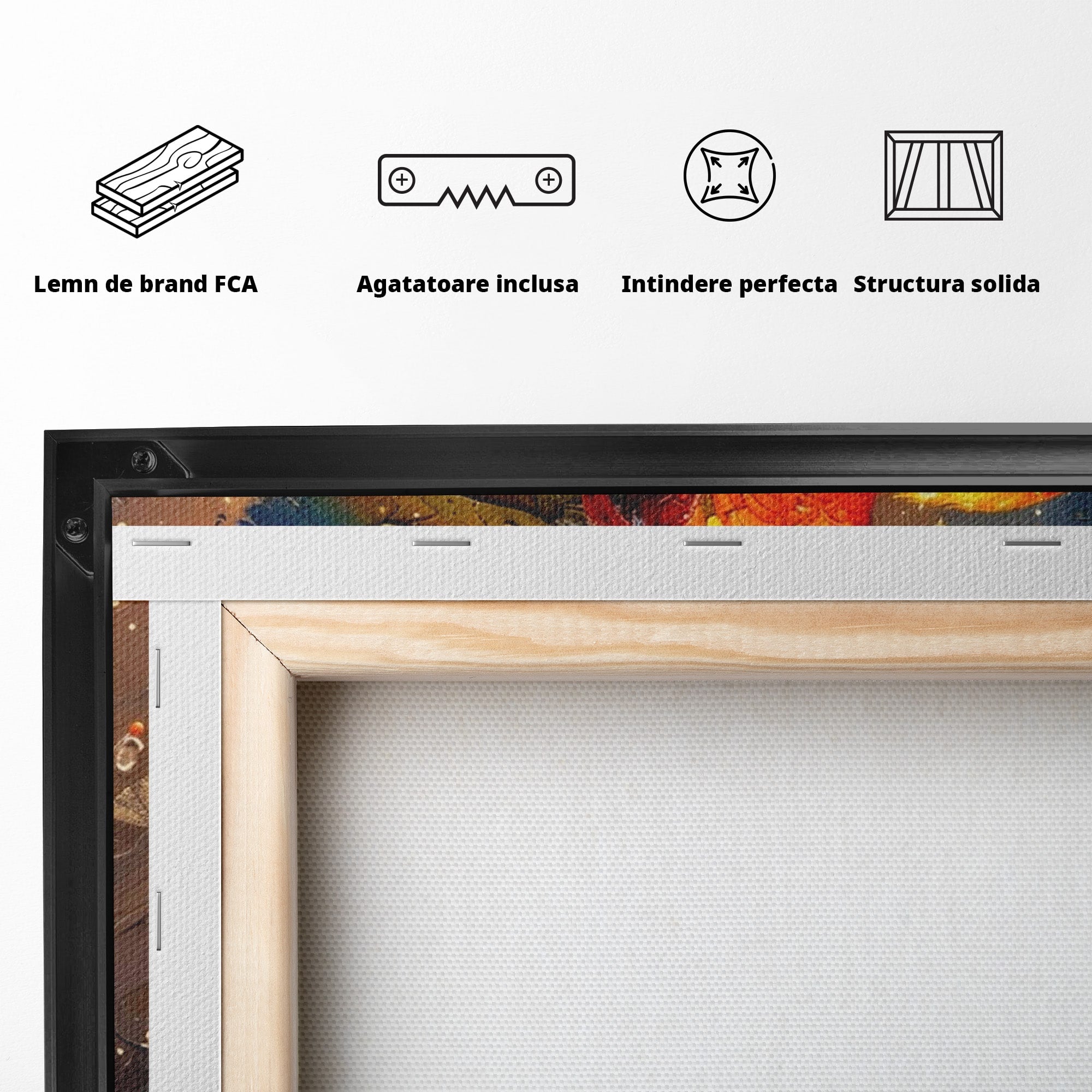 Tablou Canvas Premium LuxCanva® PI1020, Papagal Exotic, Papagal, Exotic, Natura, Living, Colorat, Culori Vibrante
