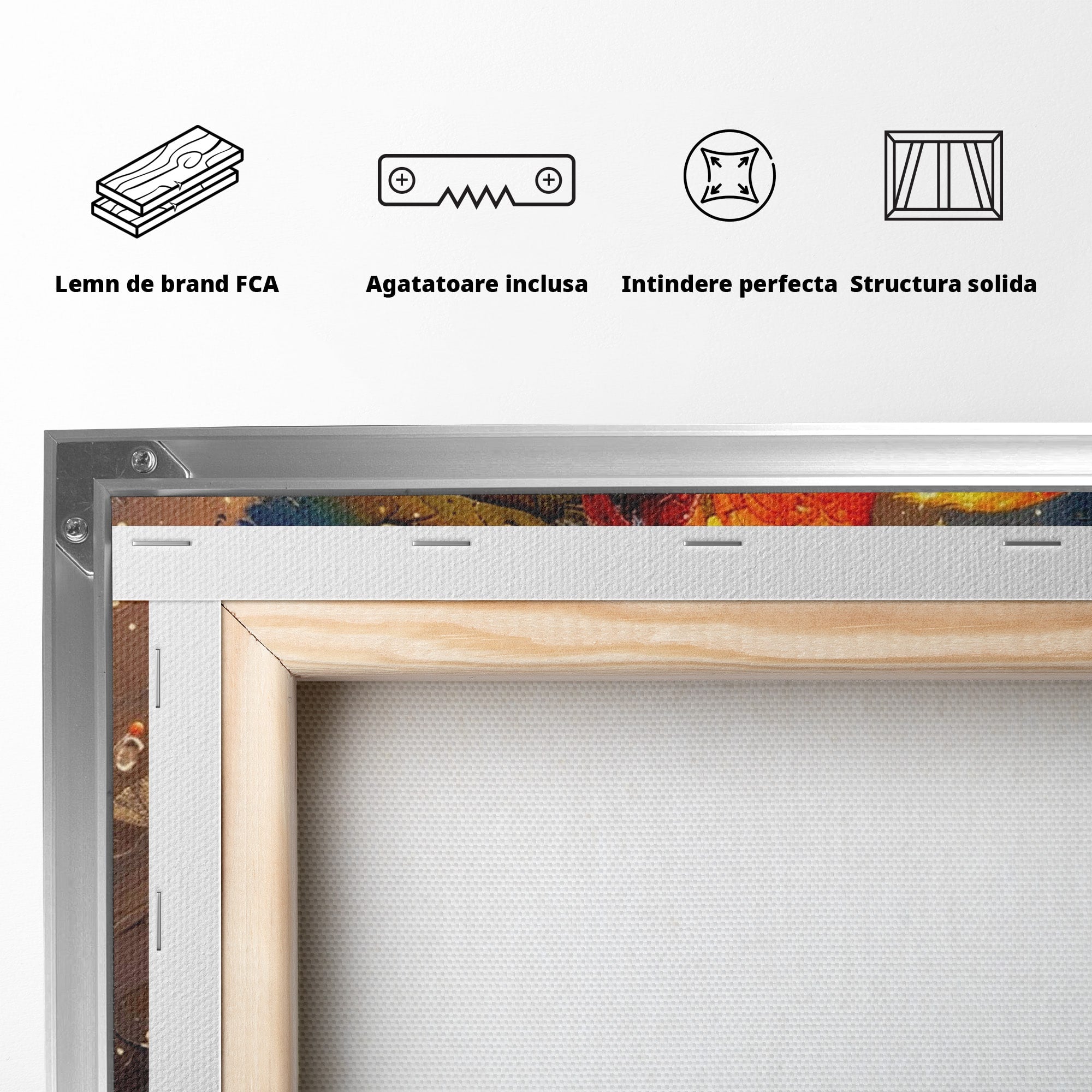 Tablou Canvas Premium LuxCanva® PI1020, Papagal Exotic, Papagal, Exotic, Natura, Living, Colorat, Culori Vibrante