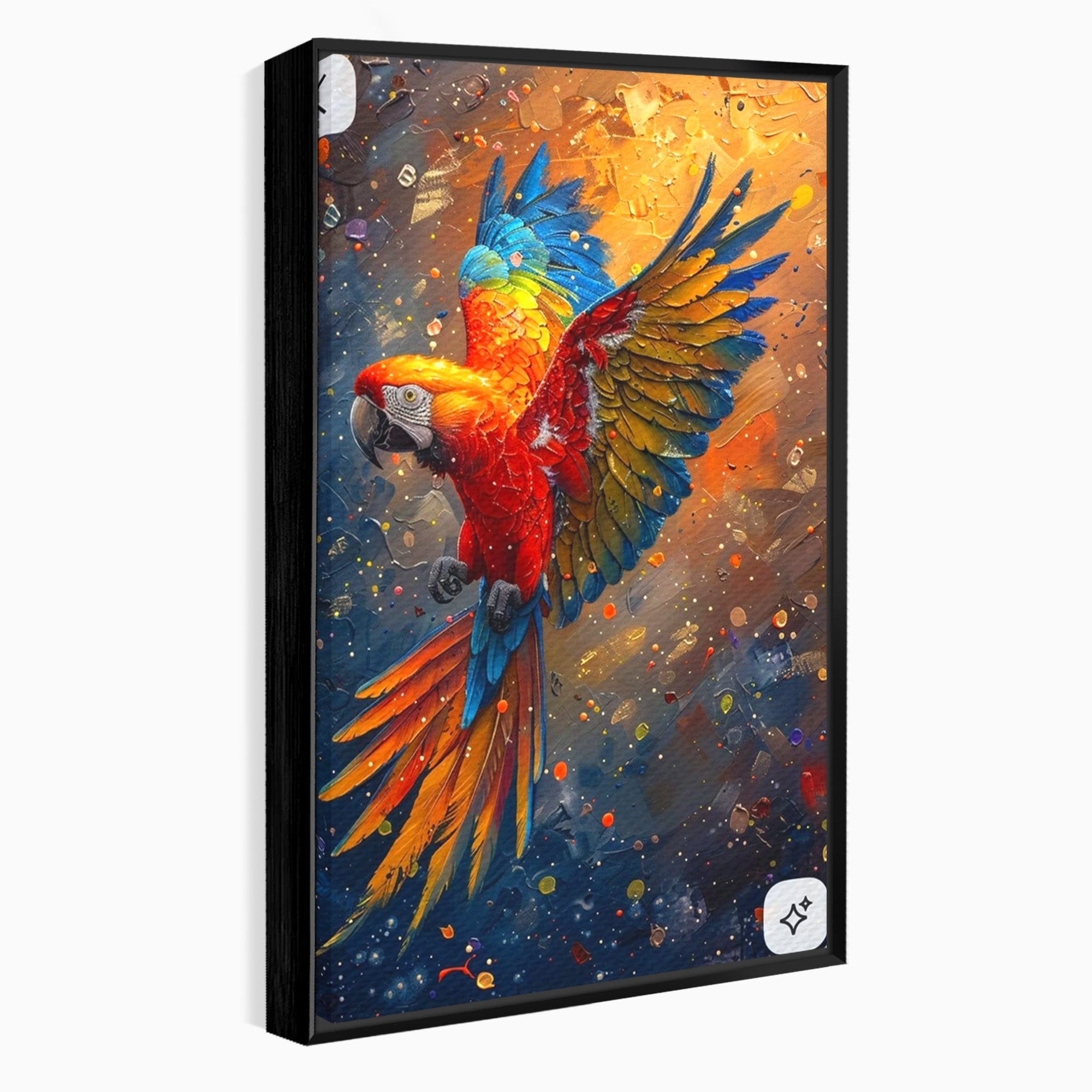 Tablou Canvas Premium LuxCanva® PI1020, Papagal Exotic, Papagal, Exotic, Natura, Living, Colorat, Culori Vibrante