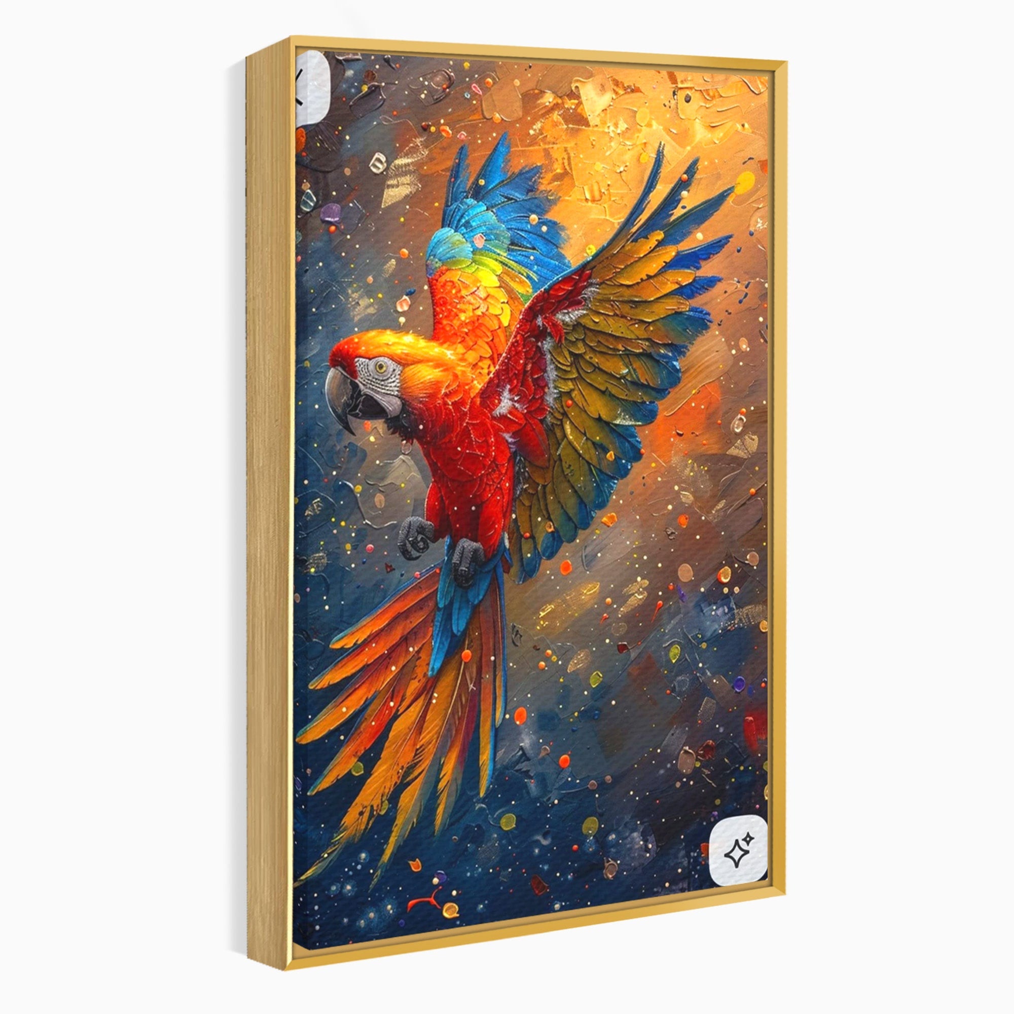 Tablou Canvas Premium LuxCanva® PI1020, Papagal Exotic, Papagal, Exotic, Natura, Living, Colorat, Culori Vibrante