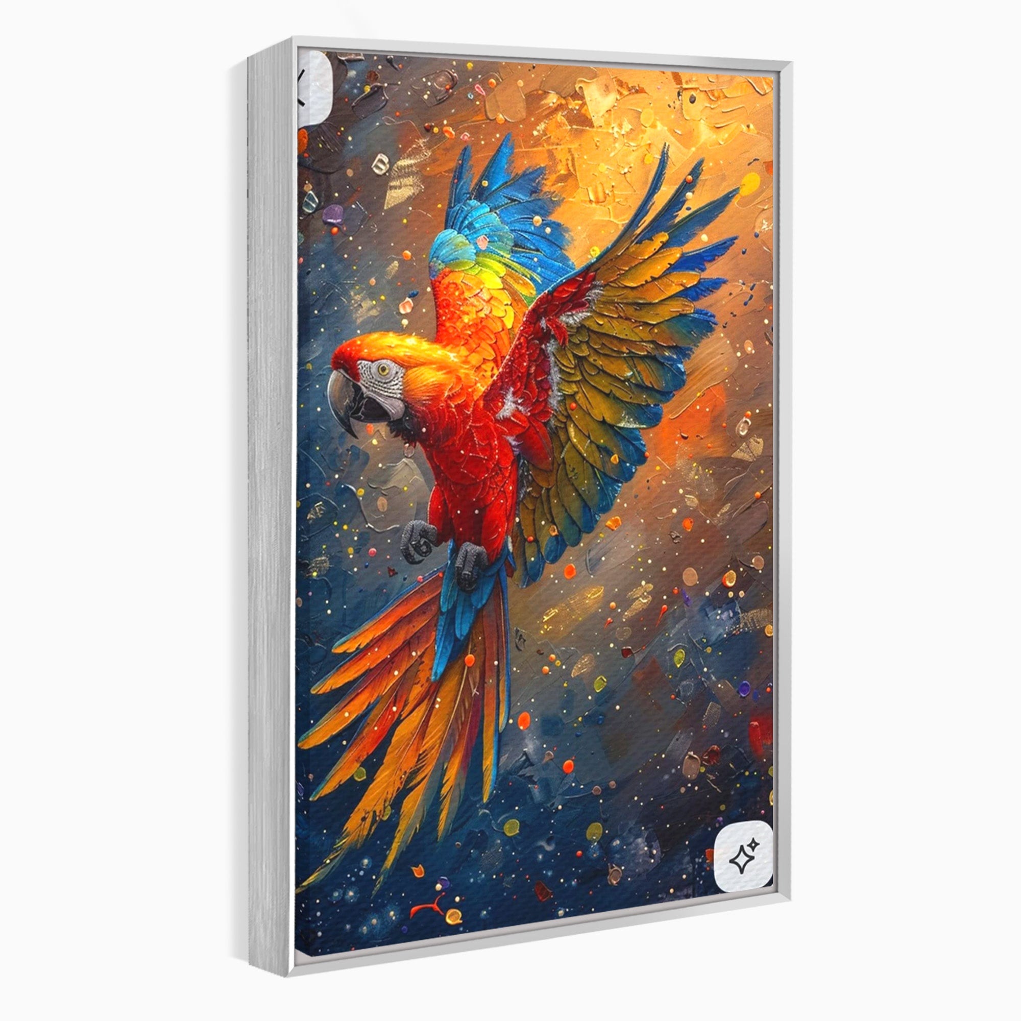 Tablou Canvas Premium LuxCanva® PI1020, Papagal Exotic, Papagal, Exotic, Natura, Living, Colorat, Culori Vibrante