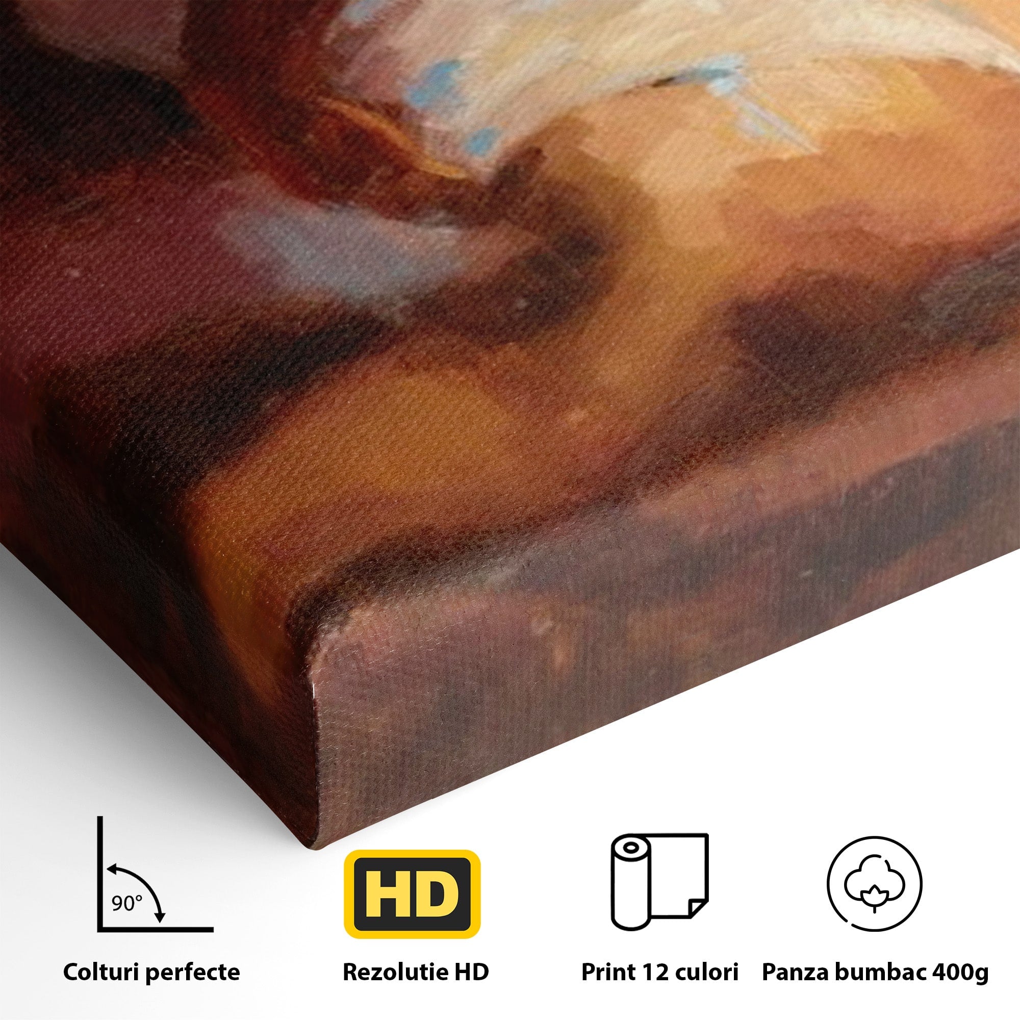 Tablou Canvas Premium LuxCanva® PI1021, Silueta Conturata, Silueta, Arta, Femeie, Intim, Dormitor, Culori Vibrante