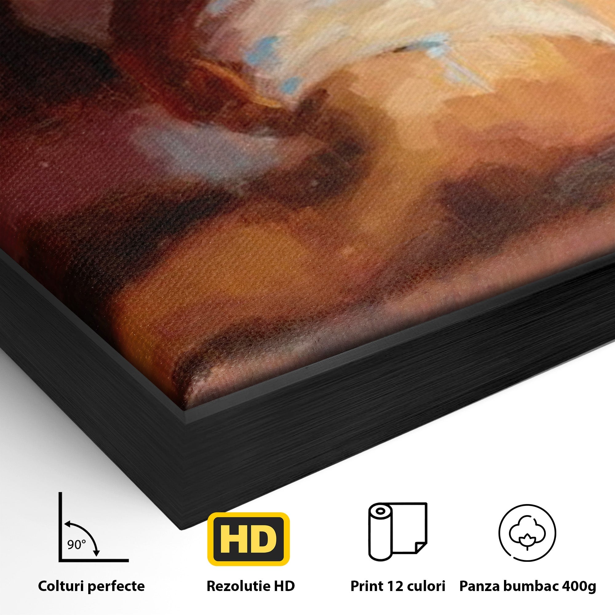 Tablou Canvas Premium LuxCanva® PI1021, Silueta Conturata, Silueta, Arta, Femeie, Intim, Dormitor, Culori Vibrante
