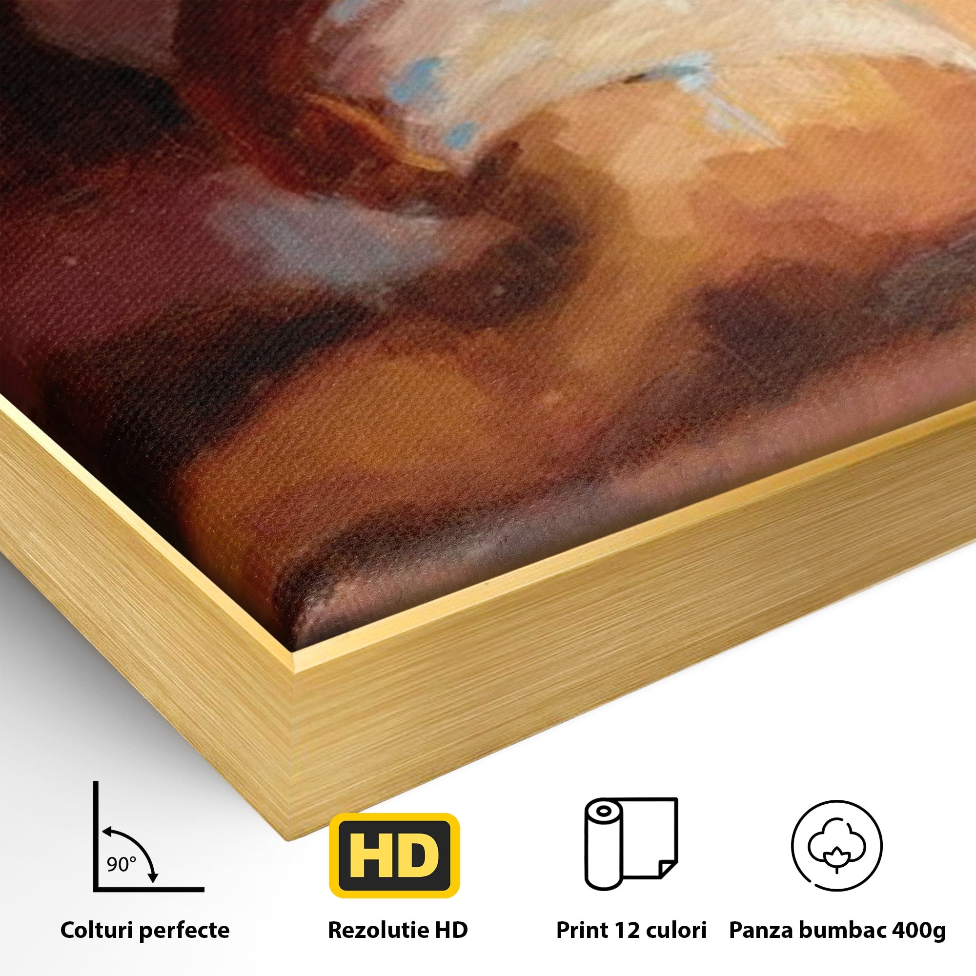 Tablou Canvas Premium LuxCanva® PI1021, Silueta Conturata, Silueta, Arta, Femeie, Intim, Dormitor, Culori Vibrante