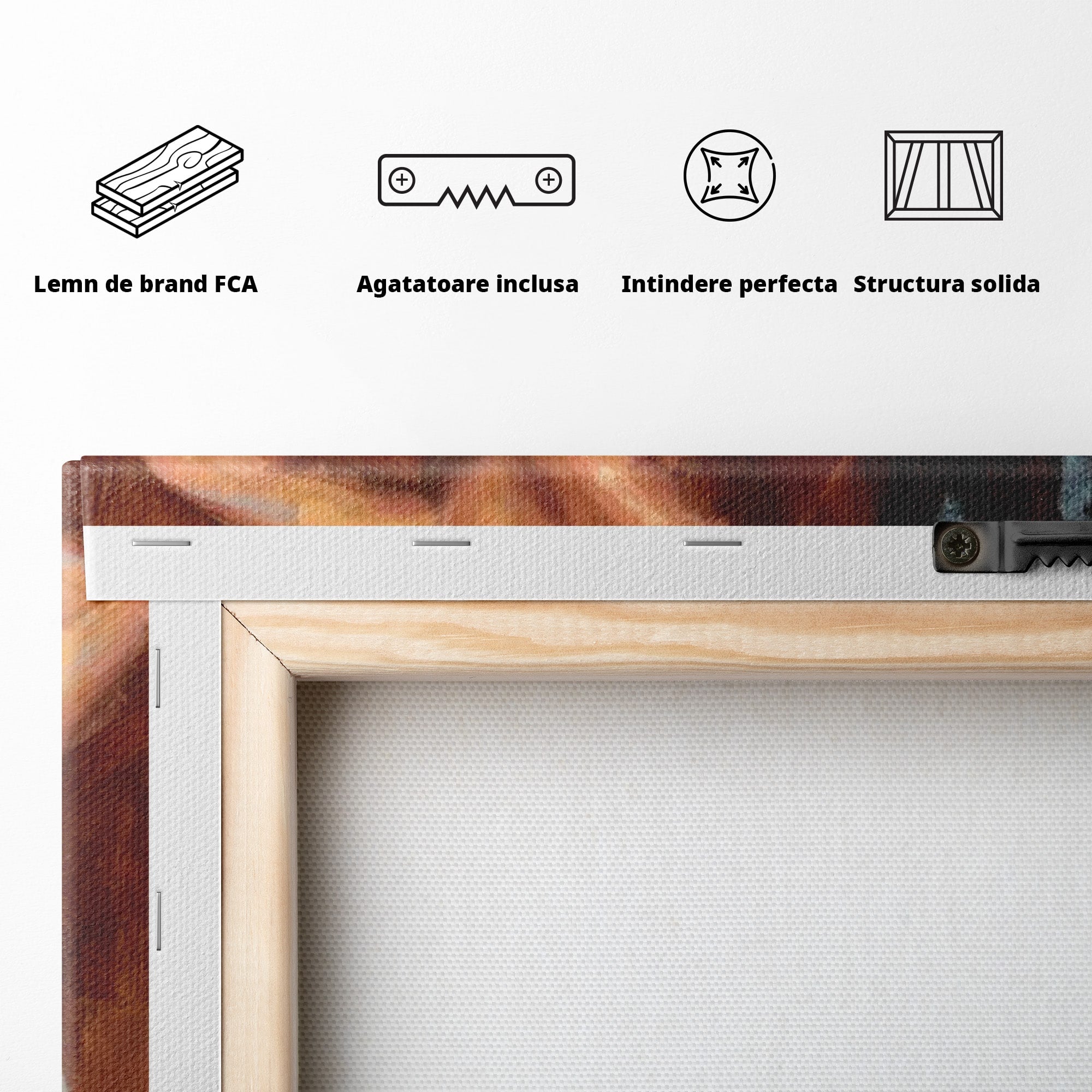 Tablou Canvas Premium LuxCanva® PI1021, Silueta Conturata, Silueta, Arta, Femeie, Intim, Dormitor, Culori Vibrante