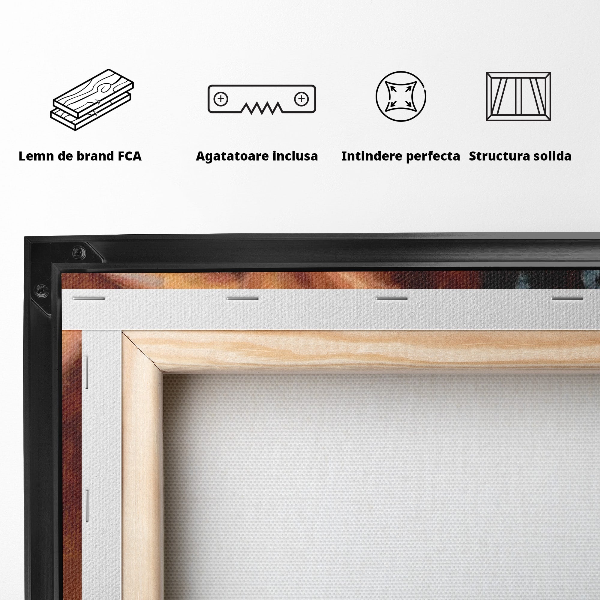 Tablou Canvas Premium LuxCanva® PI1021, Silueta Conturata, Silueta, Arta, Femeie, Intim, Dormitor, Culori Vibrante