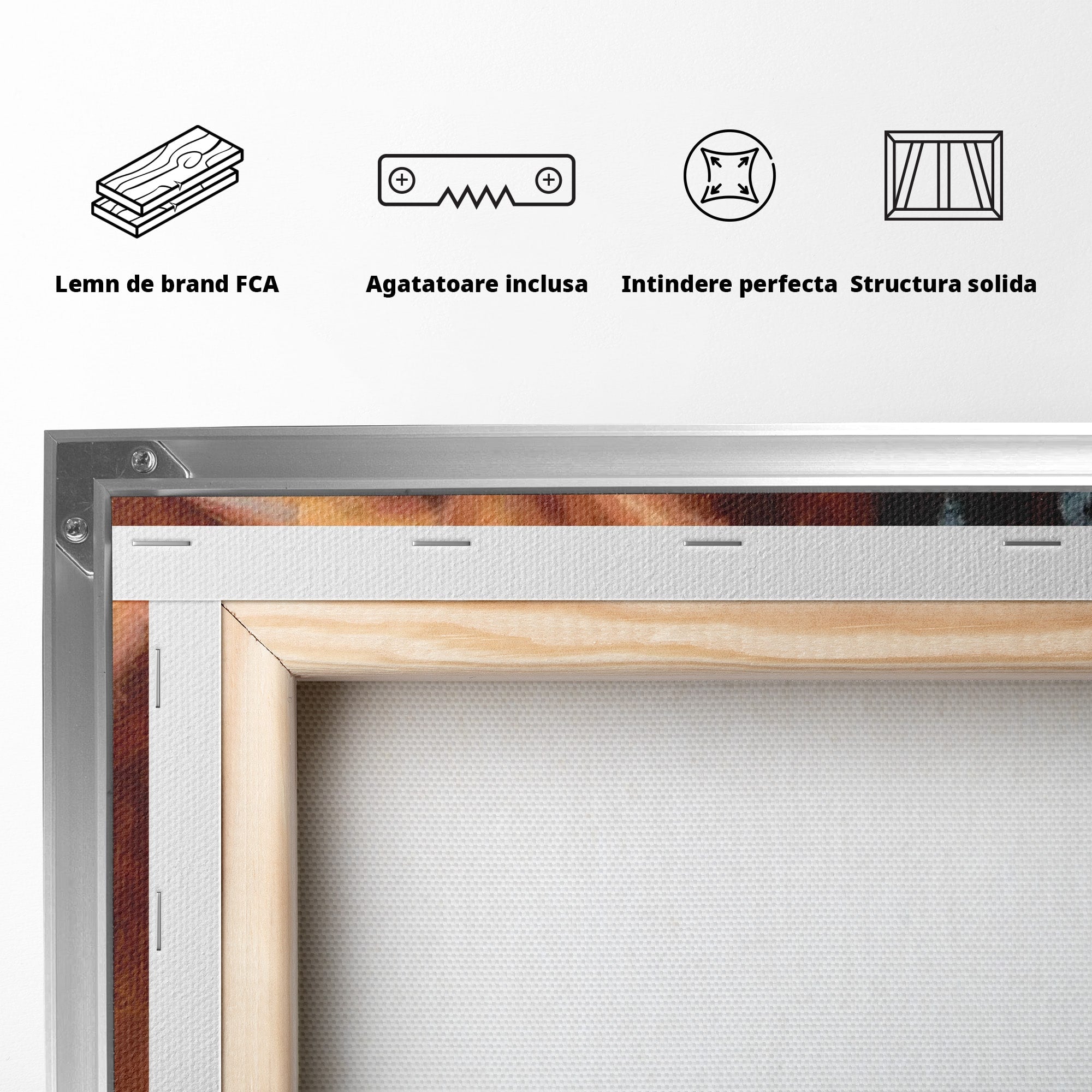 Tablou Canvas Premium LuxCanva® PI1021, Silueta Conturata, Silueta, Arta, Femeie, Intim, Dormitor, Culori Vibrante